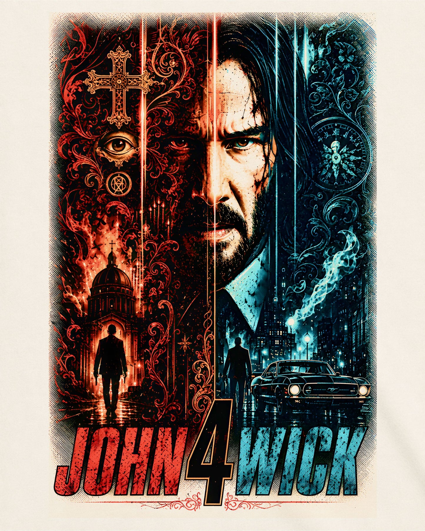 Camiseta Off-White John Wick 4: Baba Yaga – Divided Retribution