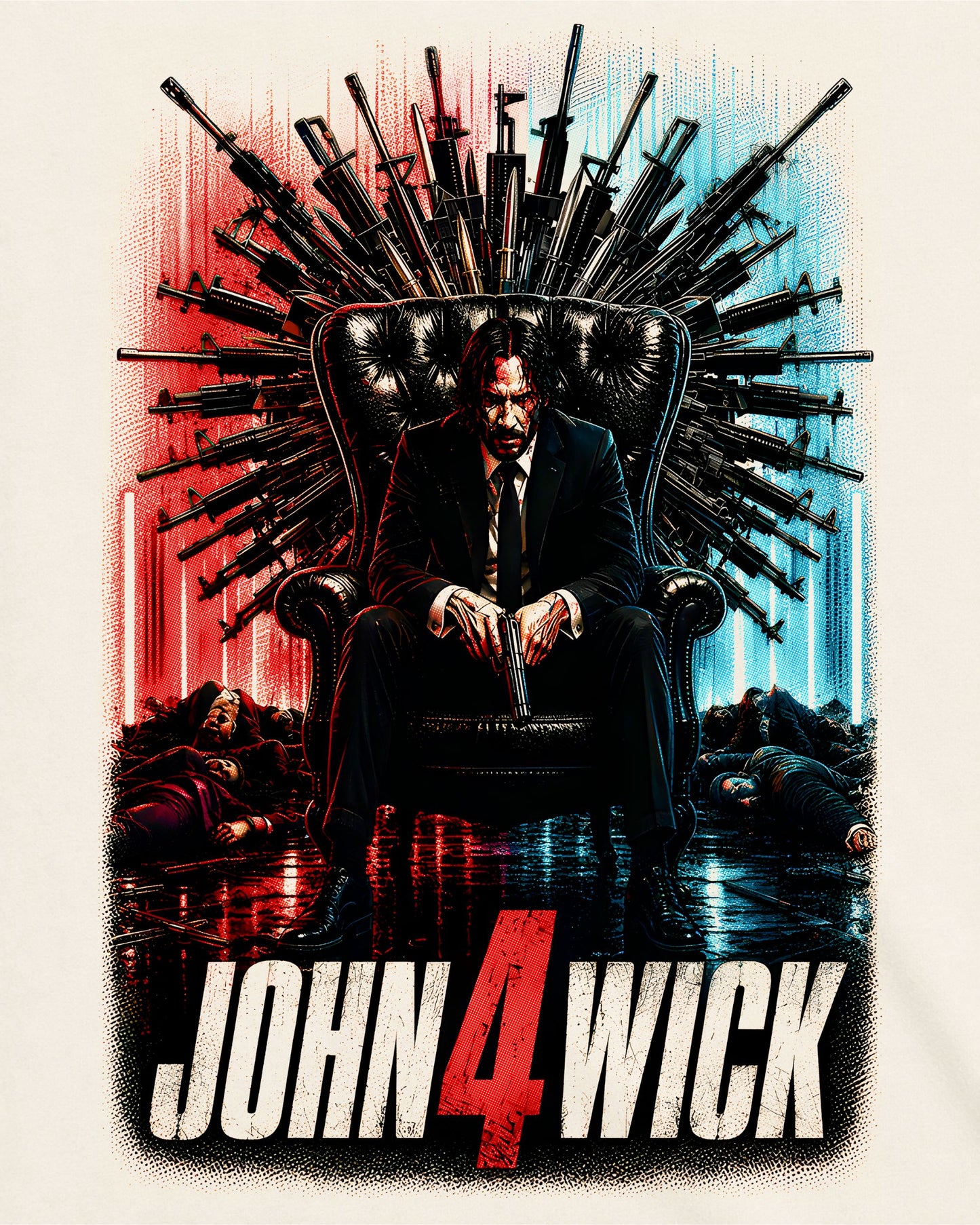 Camiseta Off-White John Wick 4: Baba Yaga – Throne of Weapons