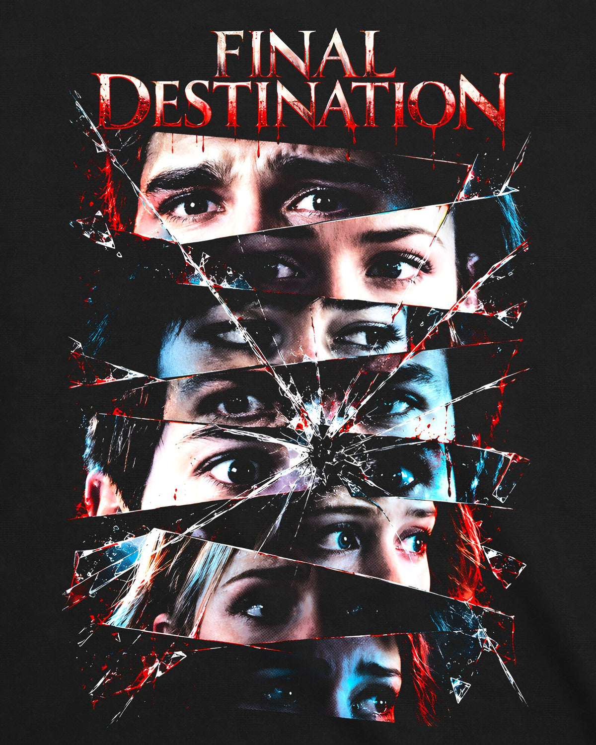 Camiseta Premonição – Shattered Glass Eyes