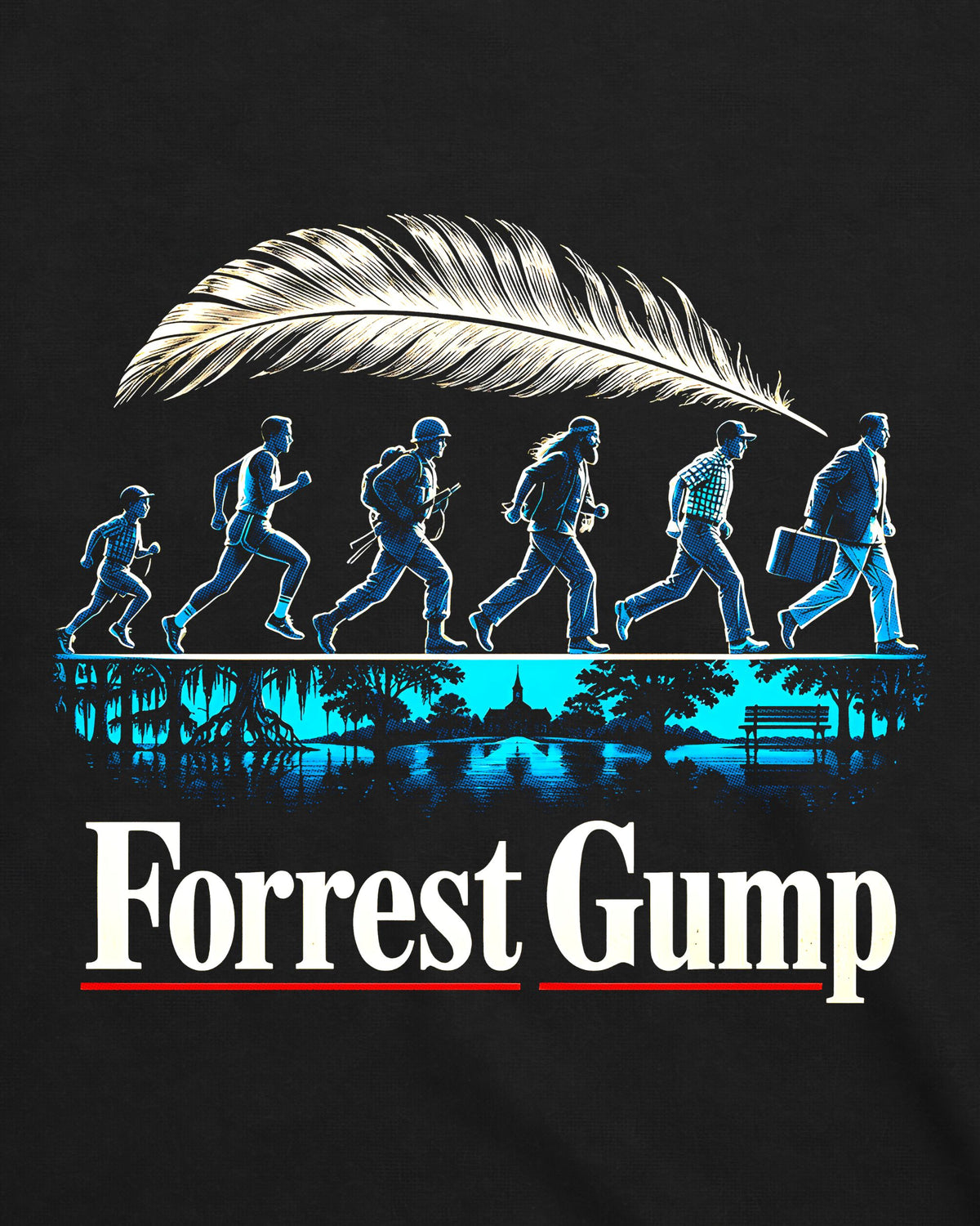Camiseta Forrest Gump – Keep on Running