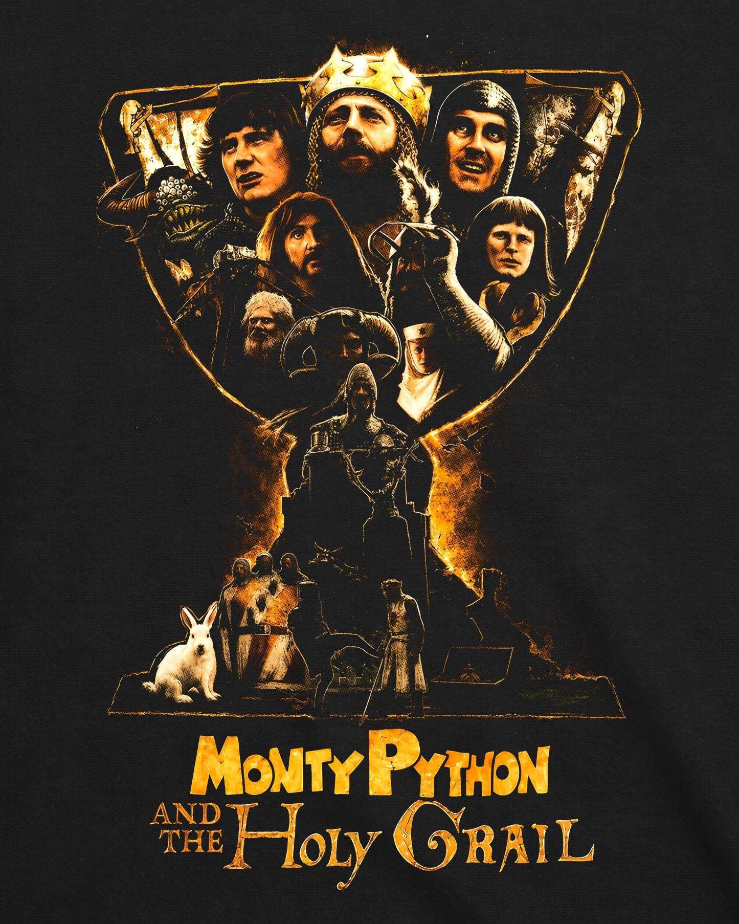 Camiseta Monty Python em Busca do Cálice Sagrado – The Chalice Faces