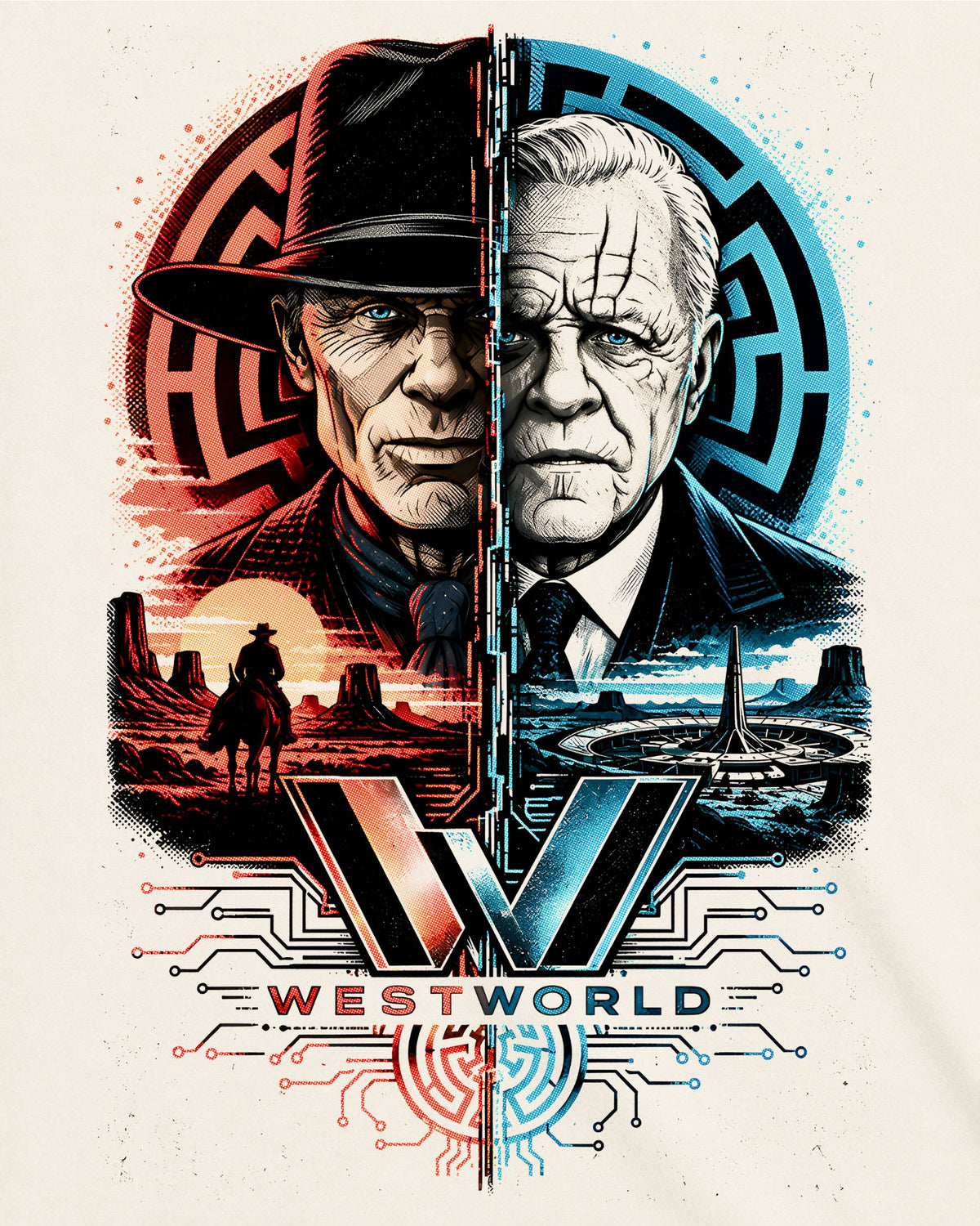 Camiseta Off-White Westworld – Gods and Men