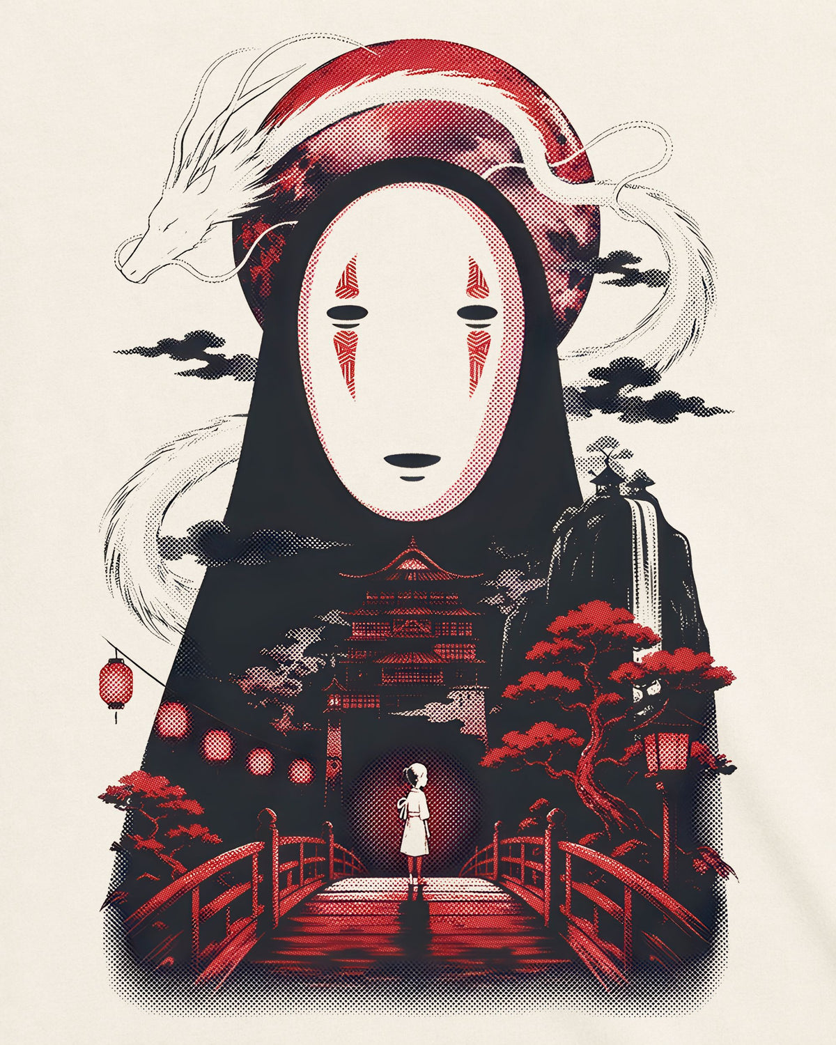 Camiseta Off-White A Viagem de Chihiro – Haku’s Flight