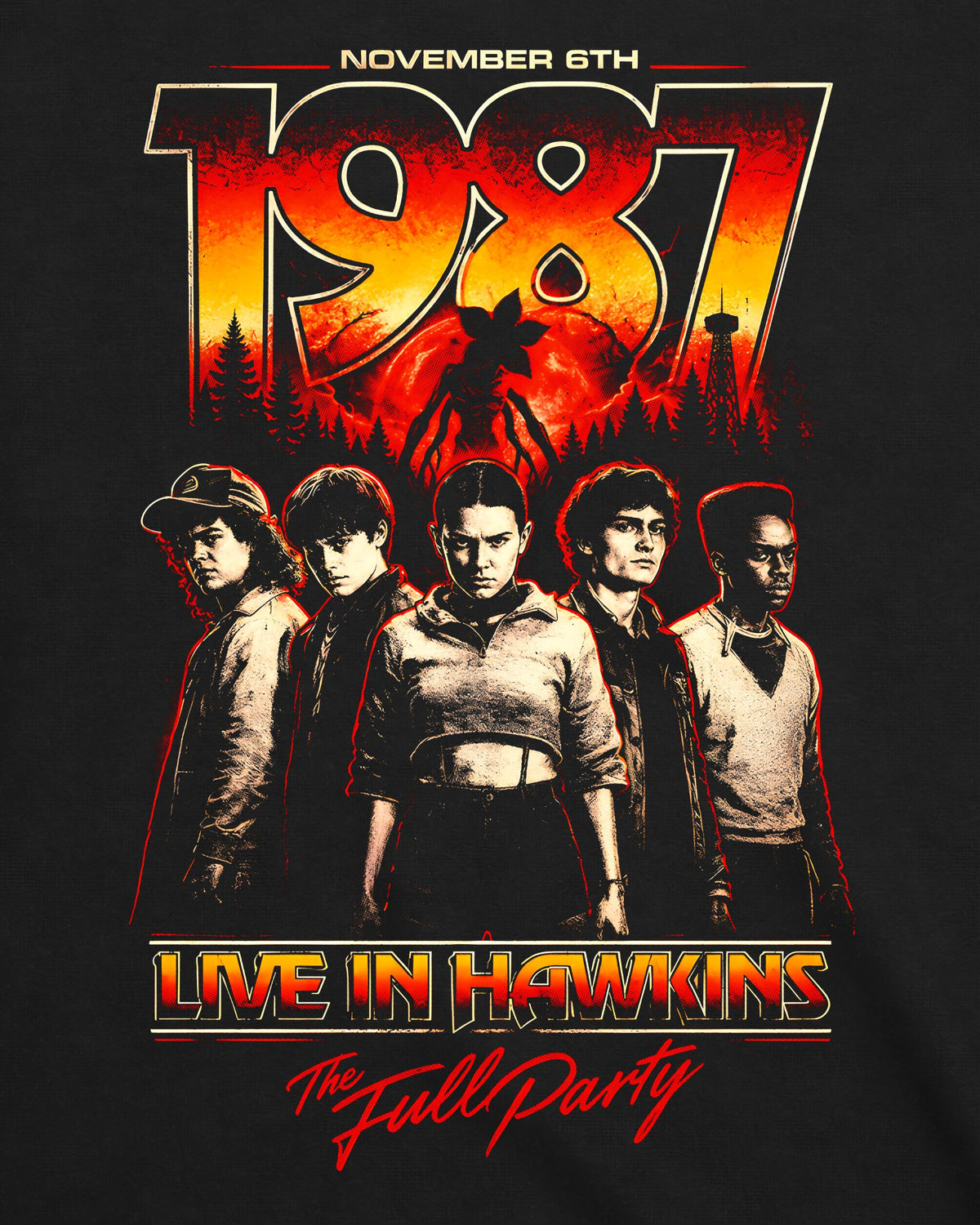 Camiseta Stranger Things – Live in Hawkins