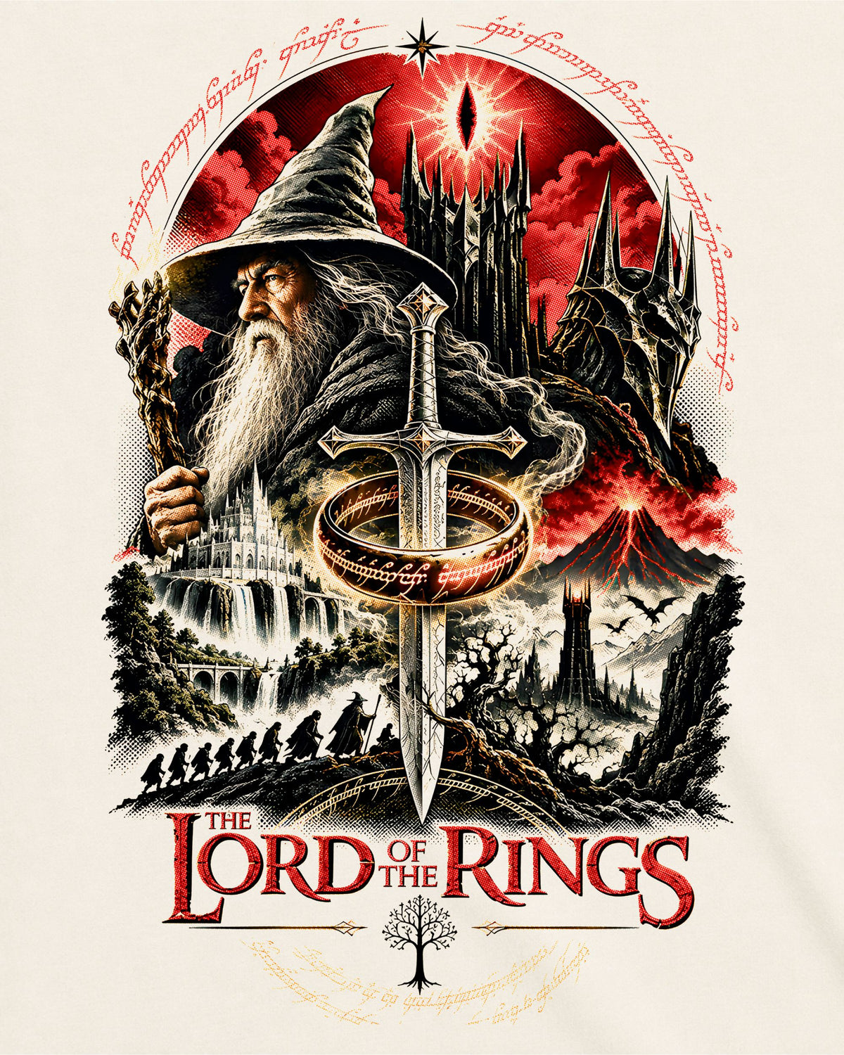 Camiseta Off-White O Senhor dos Anéis – Gondor & Mordor