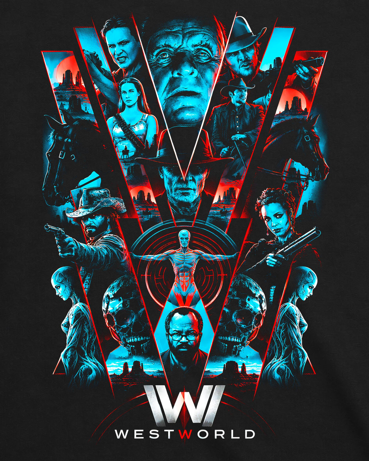 Camiseta Westworld – The Hosts and Creators