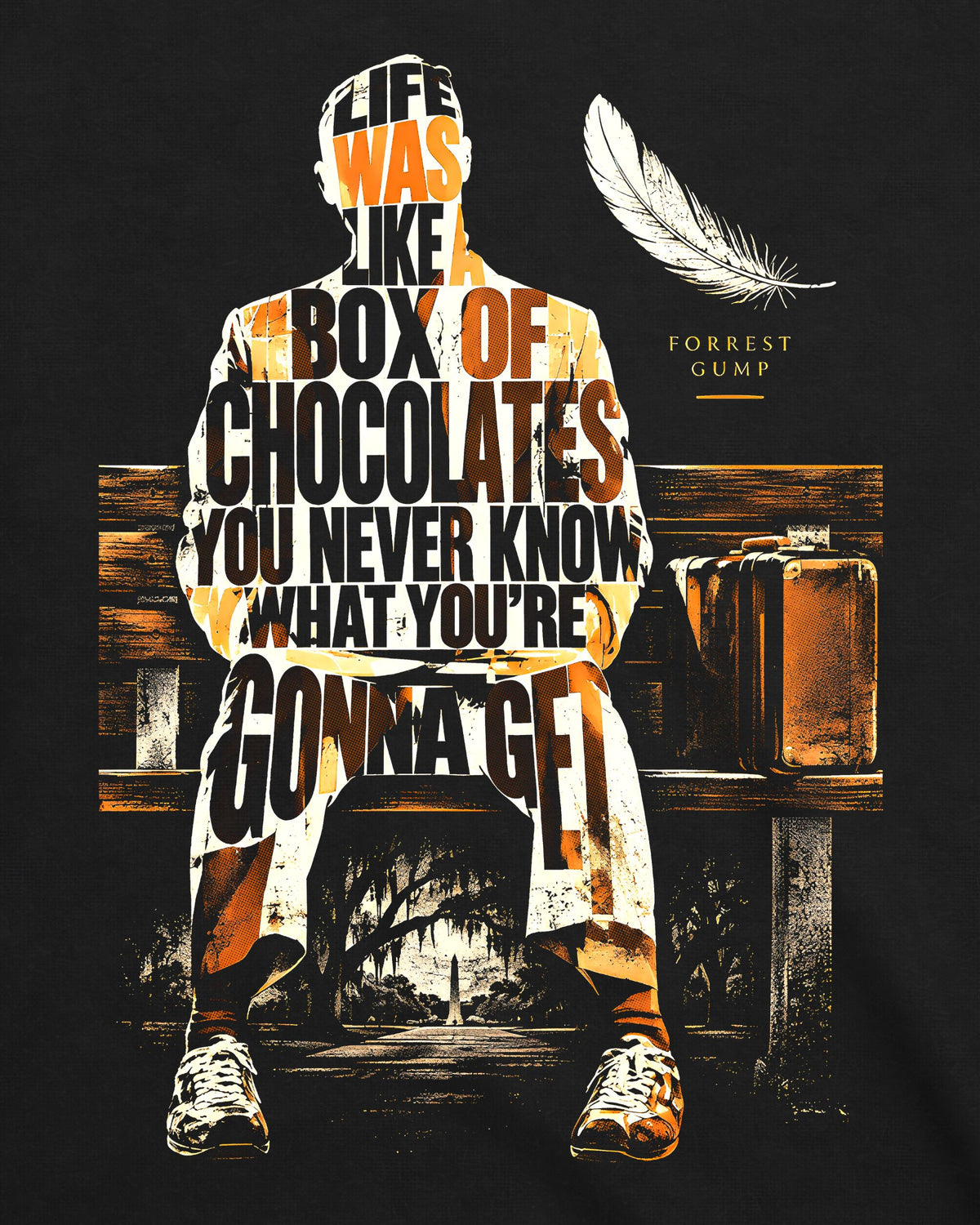 Camiseta Forrest Gump – The Chocolate Box