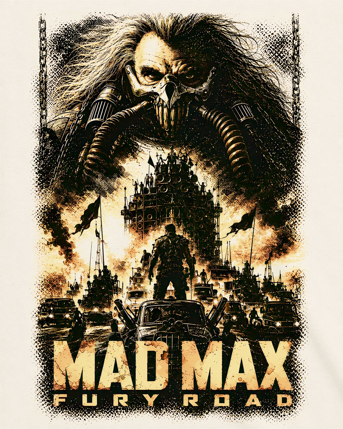 Camiseta Off-White Mad Max: Estrada da Fúria – Doof Wagon Symphony