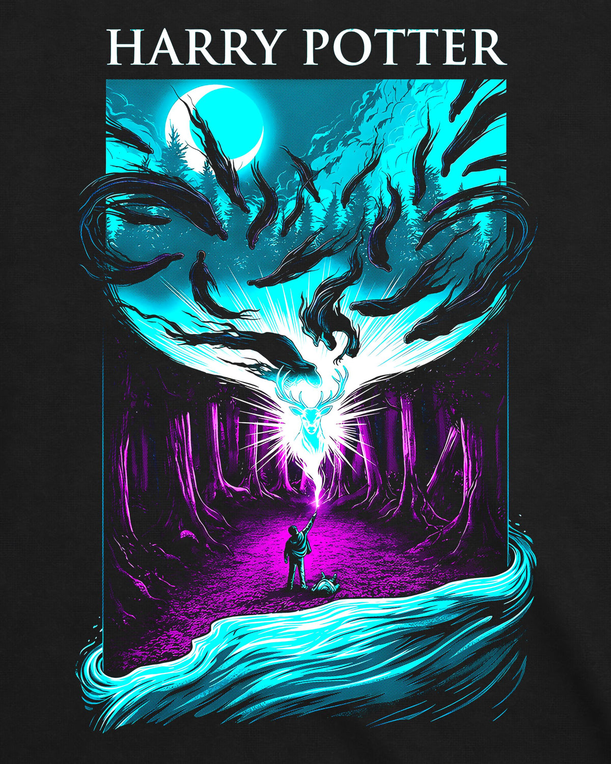 Camiseta Harry Potter – The Patronus Charm