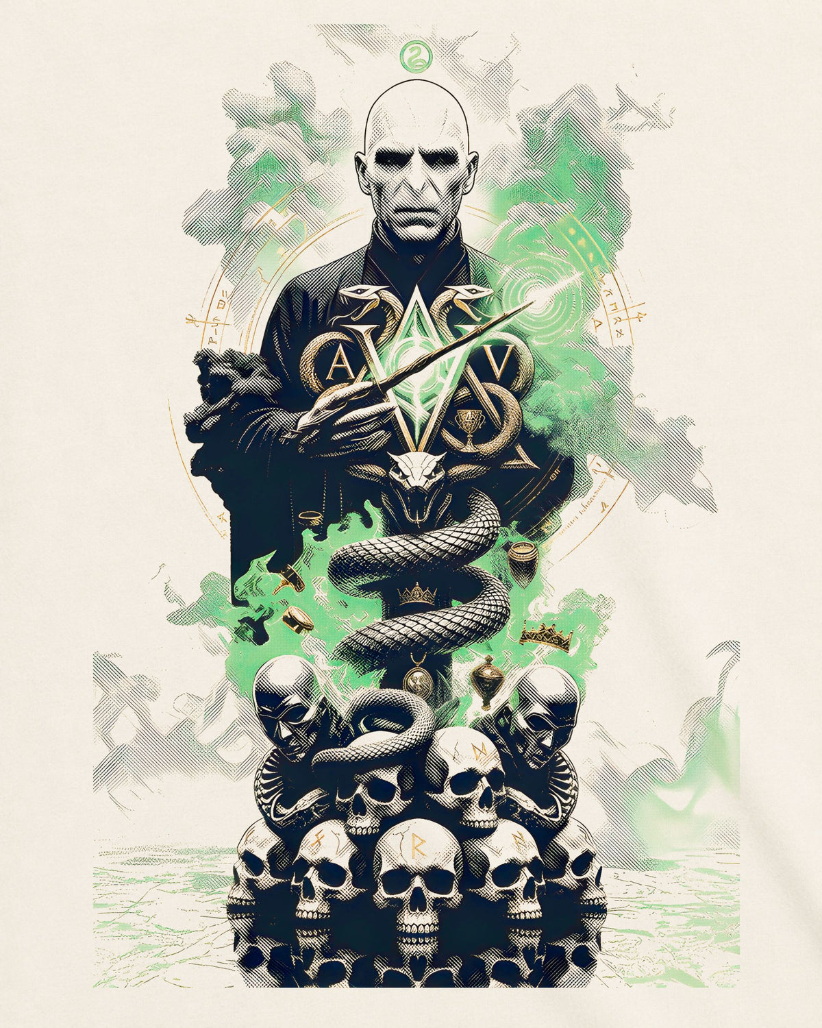 Camiseta Off-White Harry Potter – The Heir of Slytherin