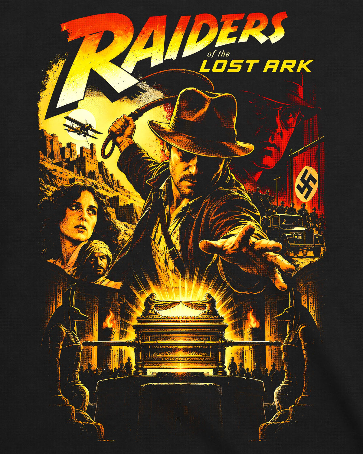 Camiseta Os Caçadores da Arca Perdida – Raiders Vintage Poster Graphic