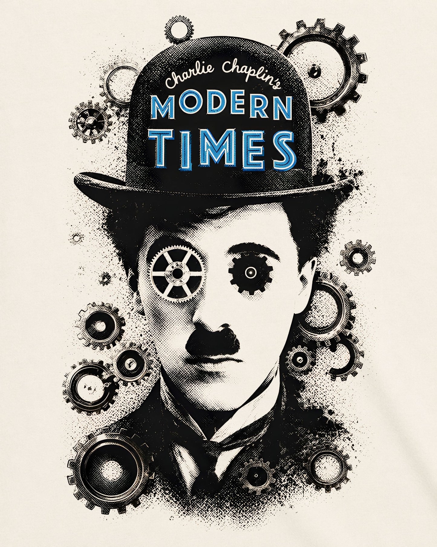 Camiseta Off-White Tempos Modernos – Electric Chaplin