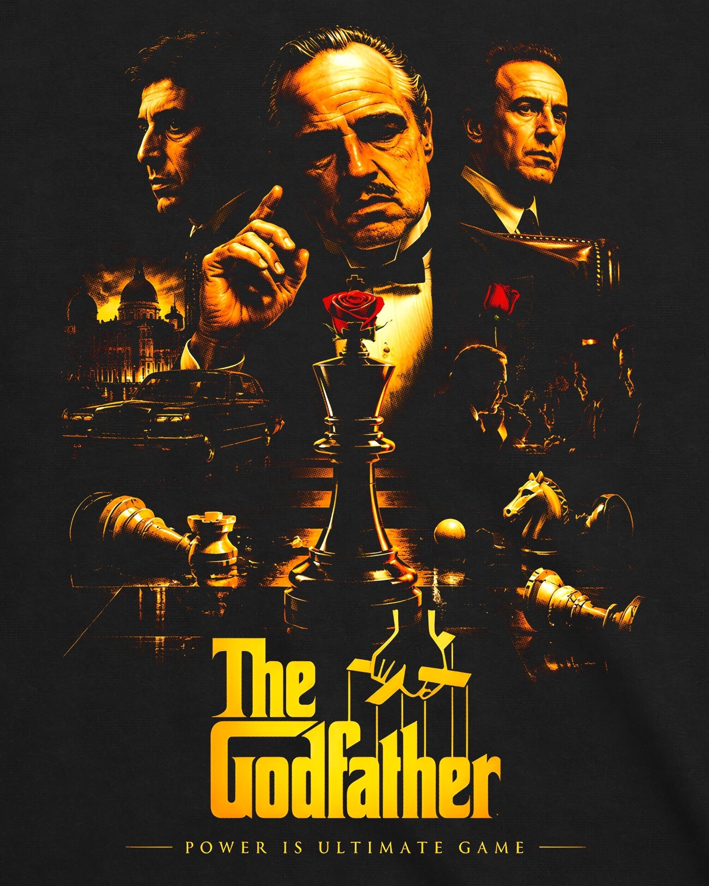 Camiseta O Poderoso Chefão – Power Is Ultimate Game