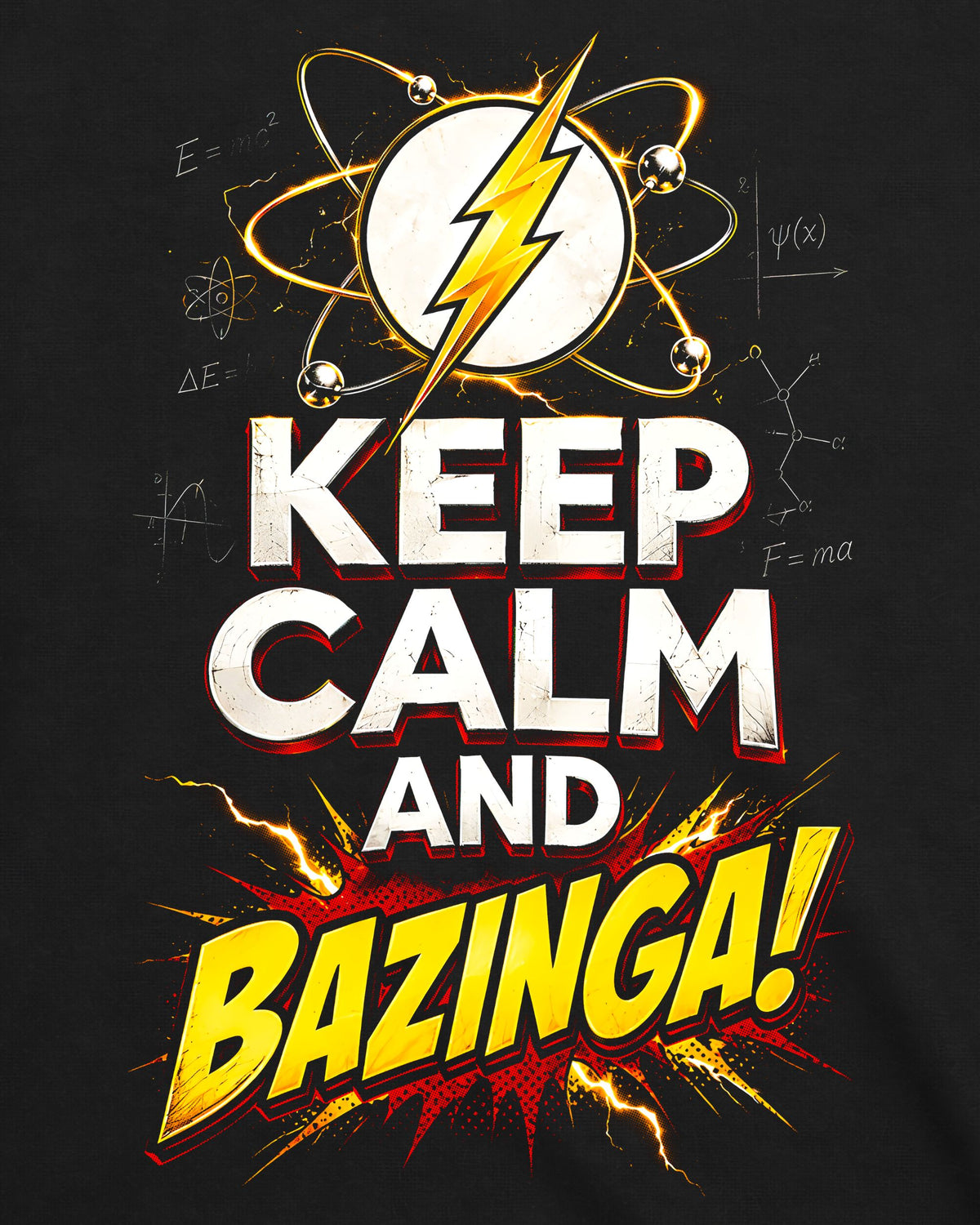 Camiseta The Big Bang Theory – Keep Calm and Bazinga!