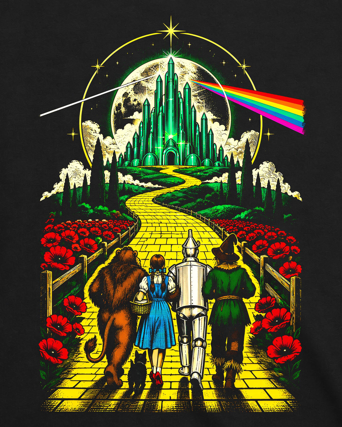 Camiseta O Mágico de Oz – The Dark Side of Oz Vintage Graphic