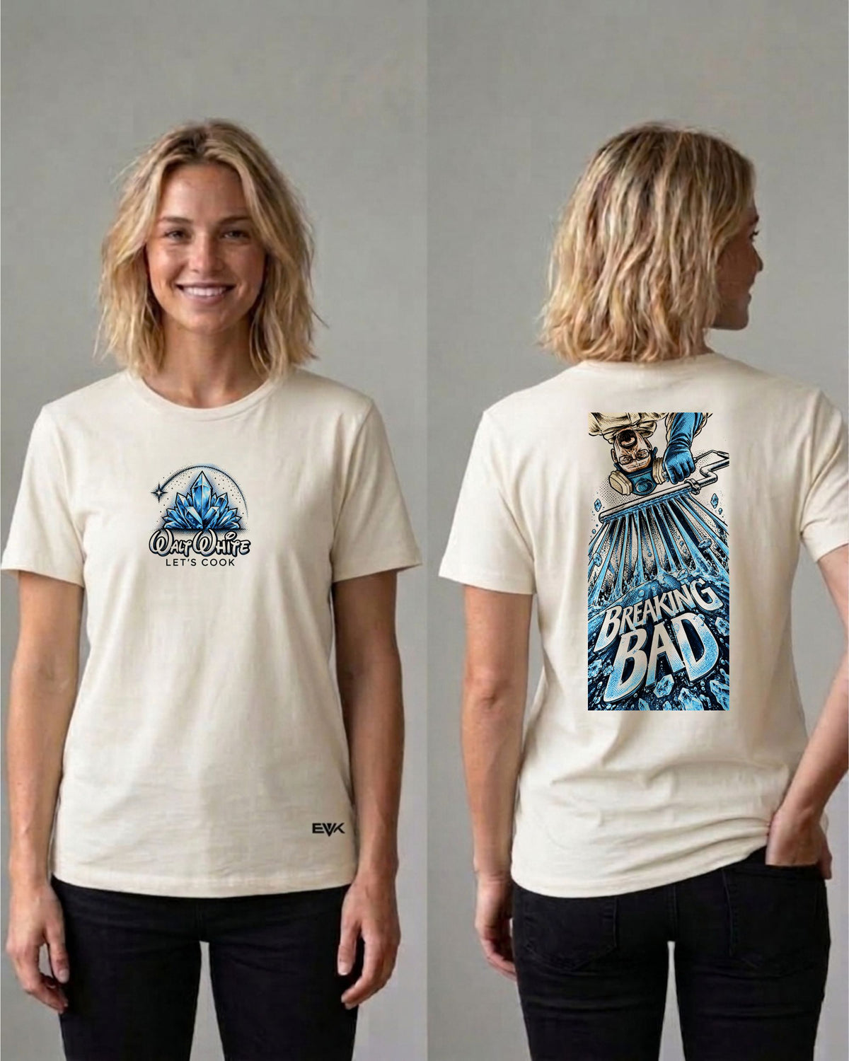 Camiseta Frente e Costas Off-White Breaking Bad – Walt White