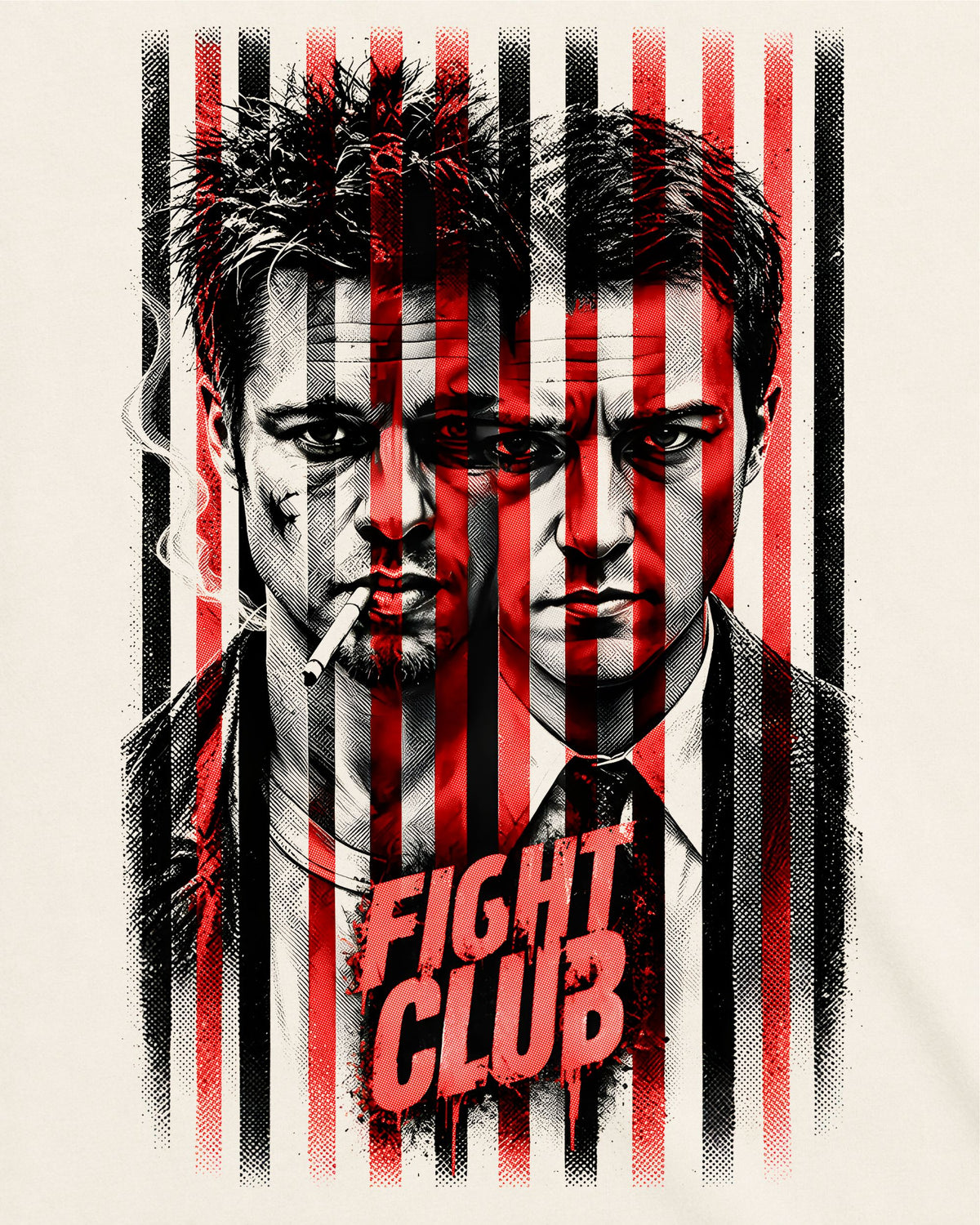Camiseta Off-White Clube da Luta – Two Faces