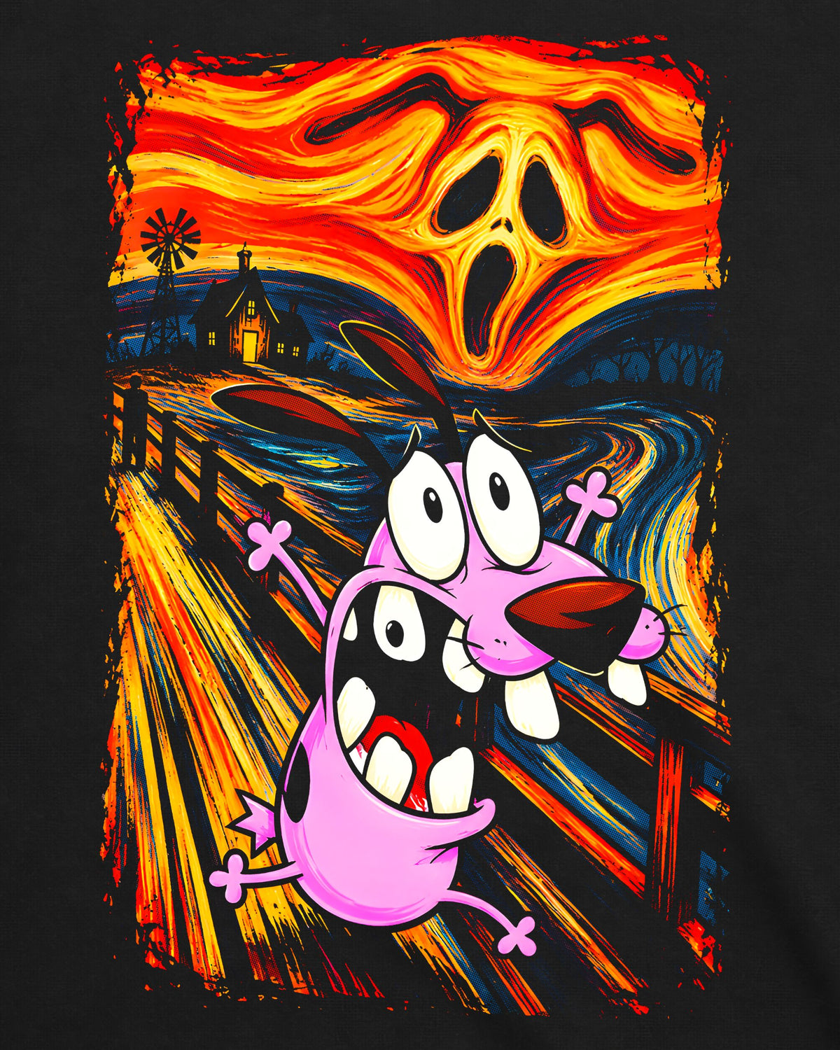 Camiseta Coragem, o Cão Covarde – The Cowardly Scream