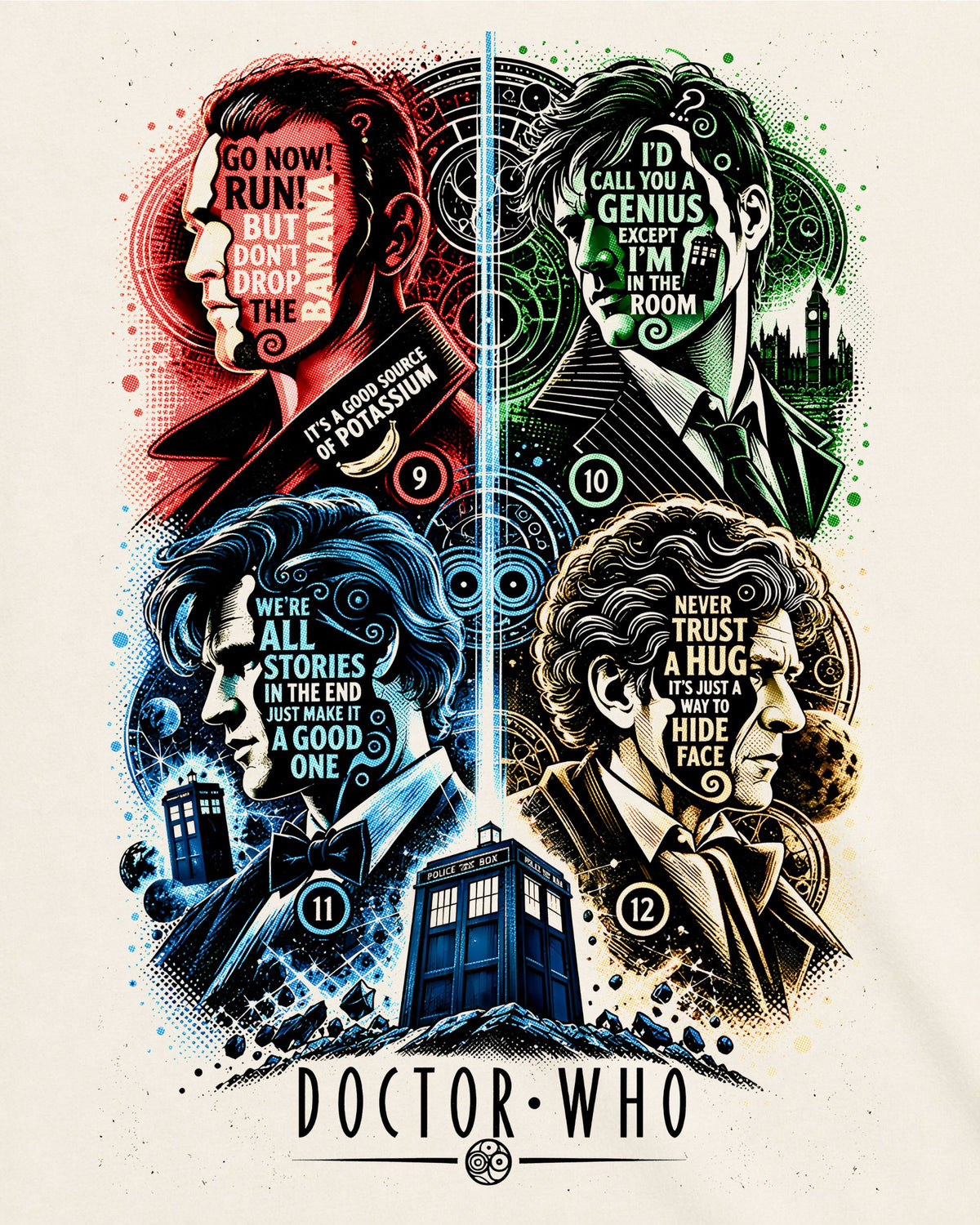 Camiseta Off-White Doctor Who – 9 to 12