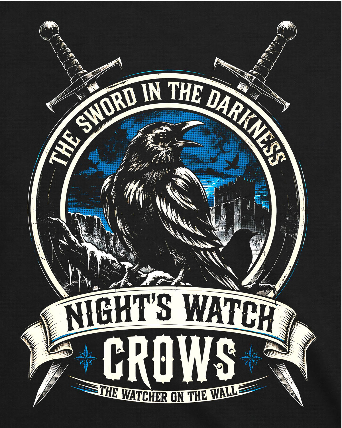 Camiseta Game of Thrones – Night's Watch Crows