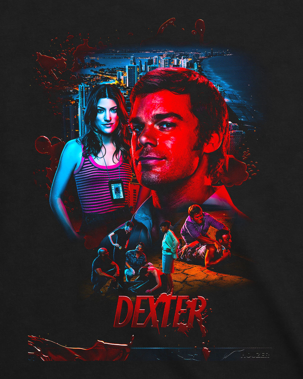 Camiseta Dexter – Miami Vice & Blood