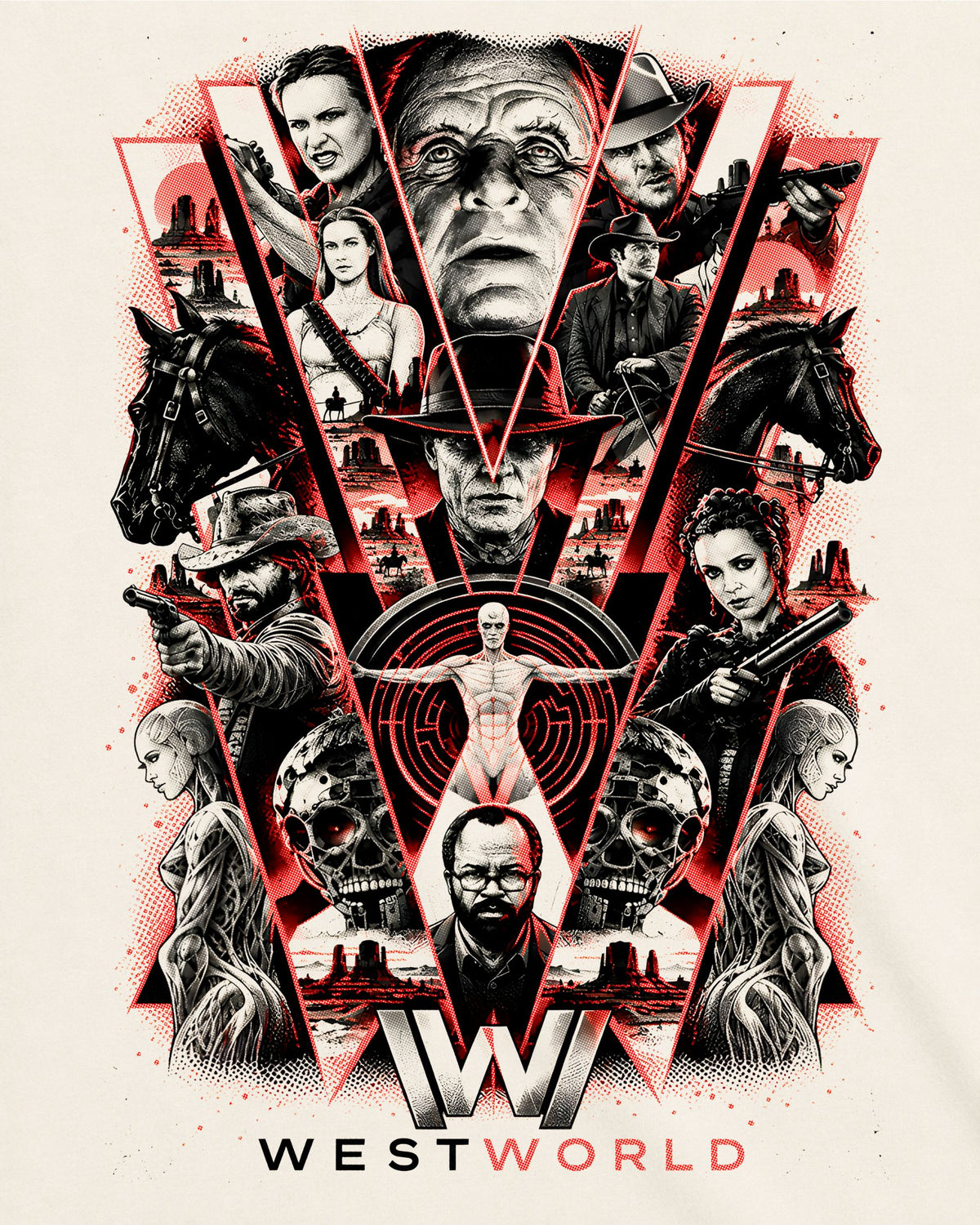 Camiseta Off-White Westworld – The Hosts and Creators