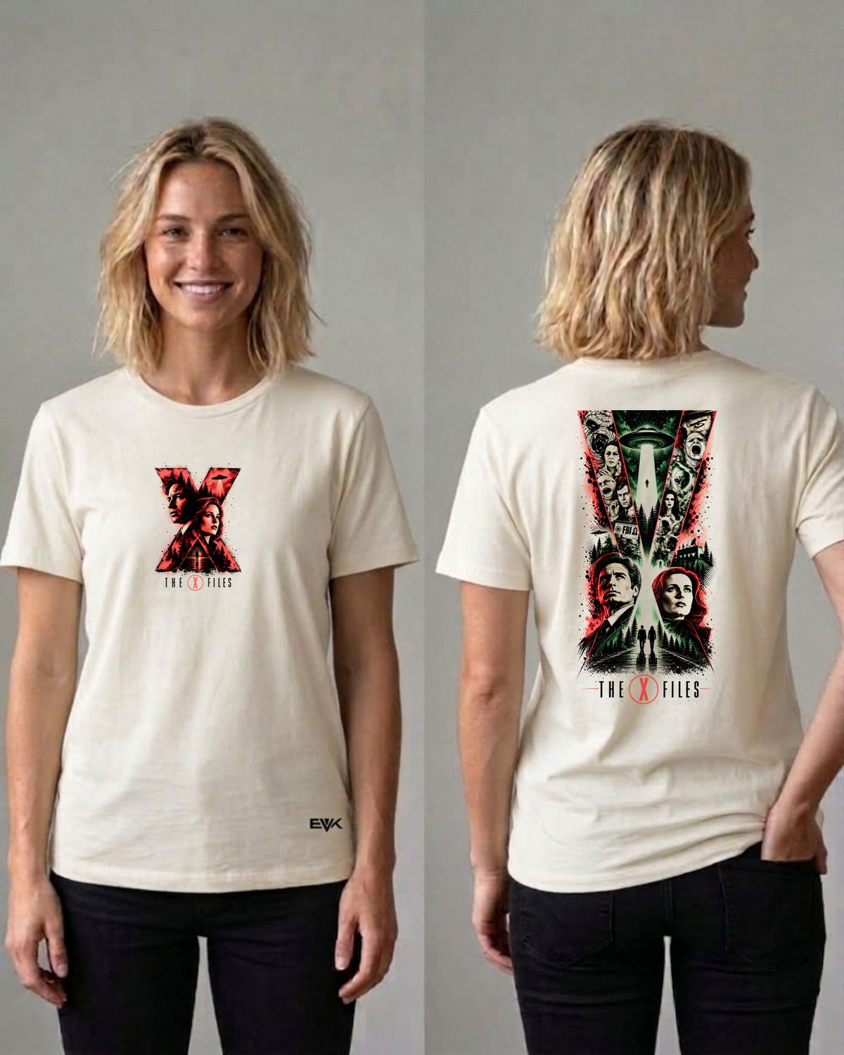 Camiseta Frente e Costas Off-White Arquivo X – Alien Conspiracy