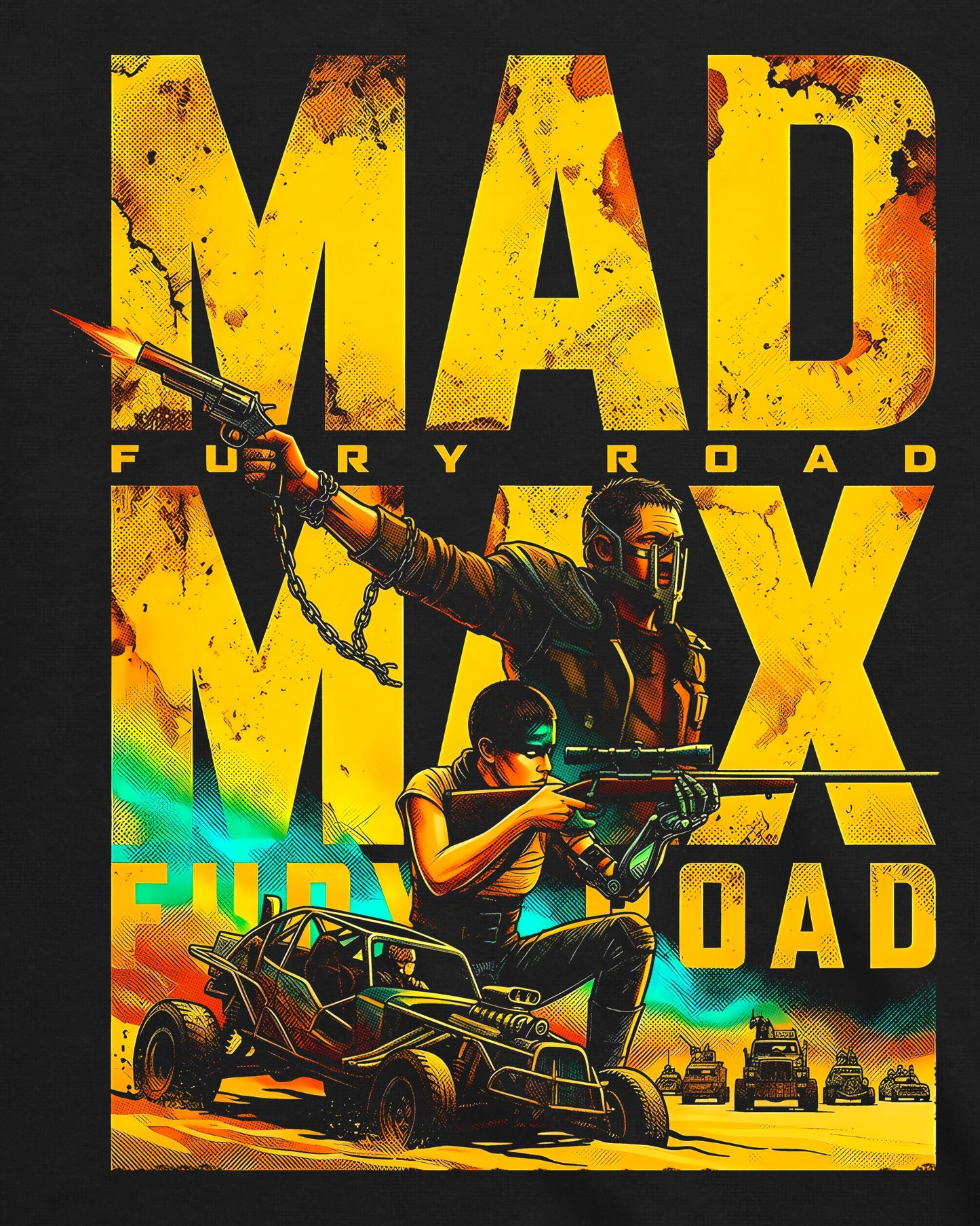 Camiseta Mad Max: Estrada da Fúria – Max and Furiosa