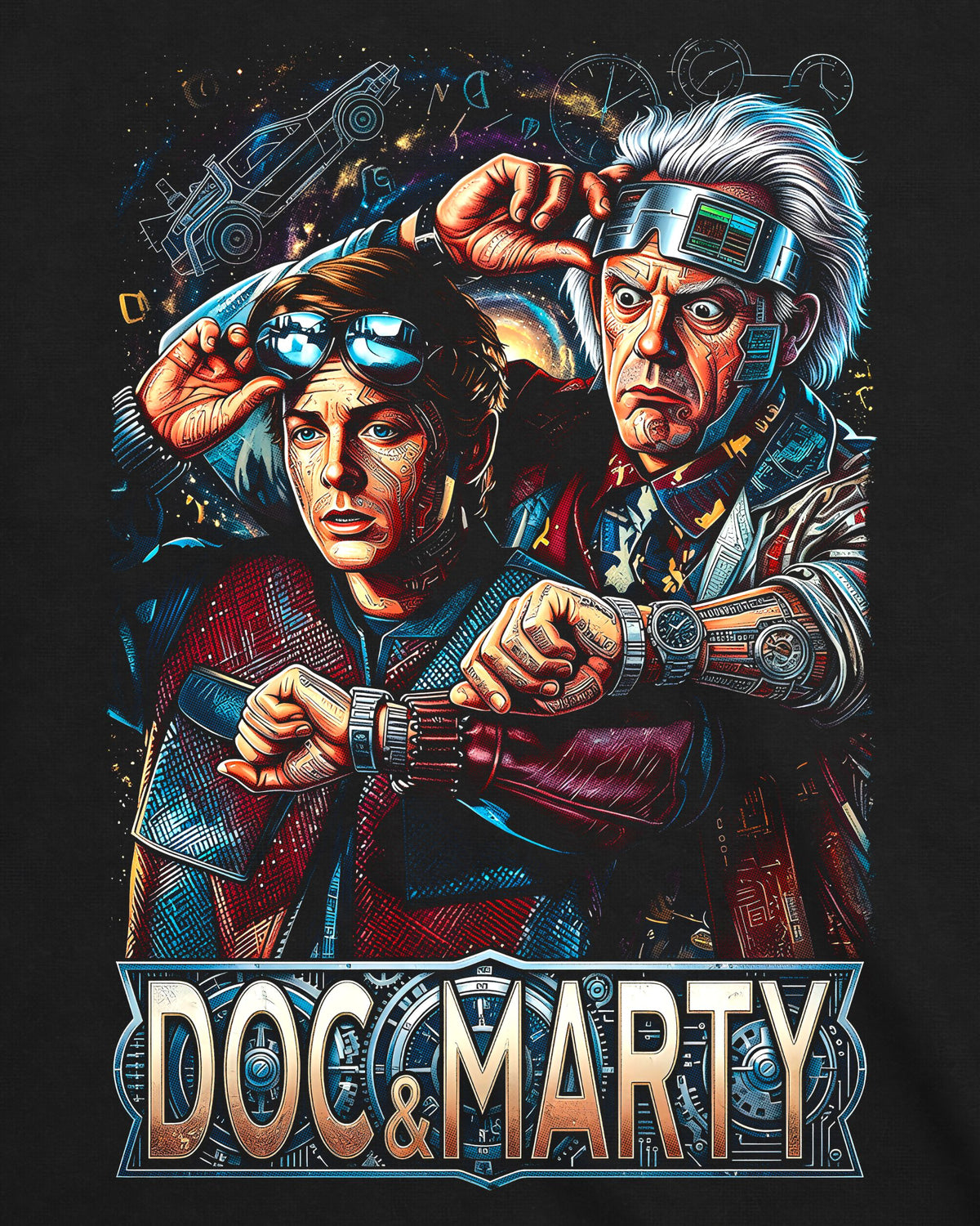 Camiseta De Volta Para o Futuro – Doc & Marty