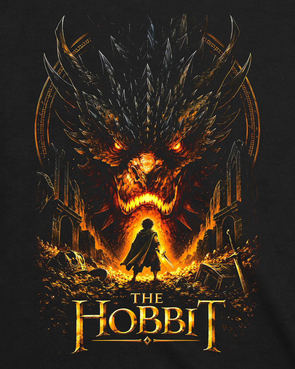 Camiseta O Hobbit – Smaug's Lair Graphic Art