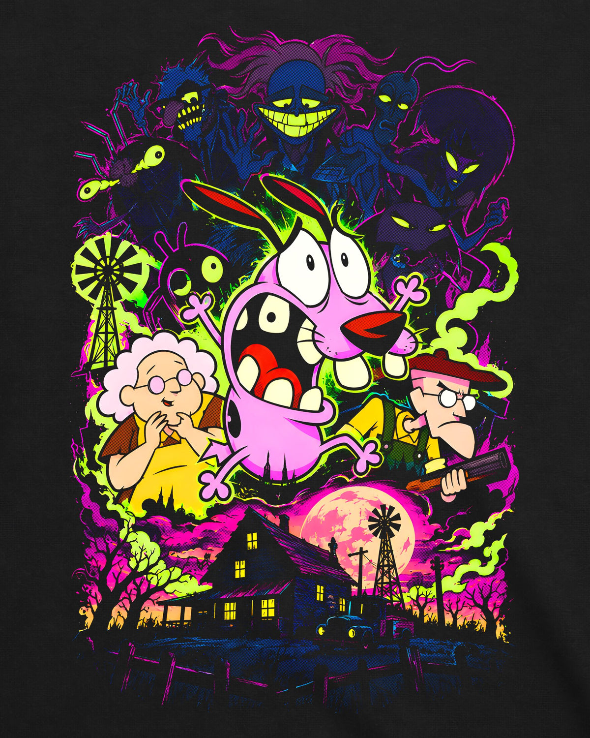 Camiseta Coragem, o Cão Covarde – Middle of Nowhere Nightmares