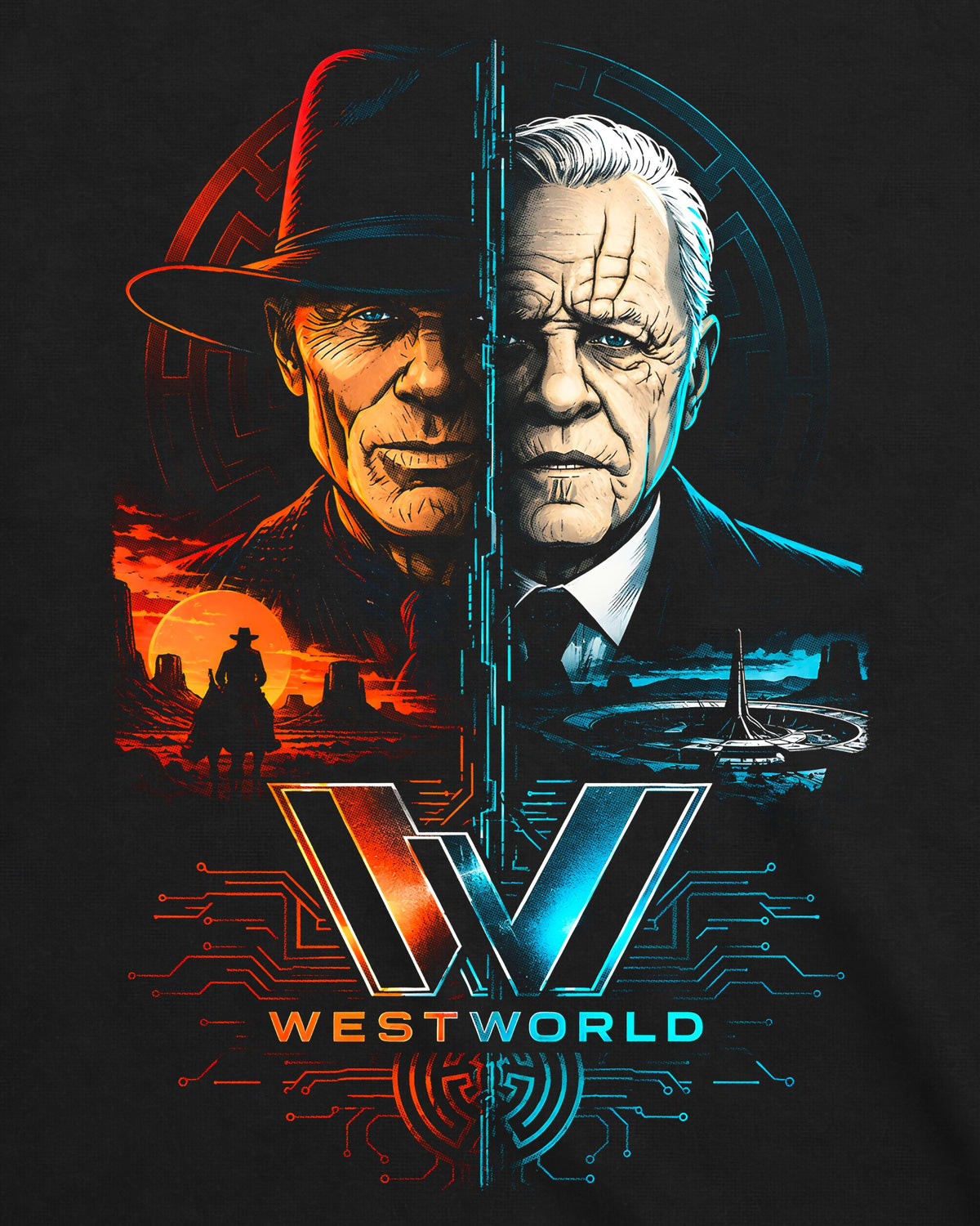 Camiseta Westworld – Gods and Men