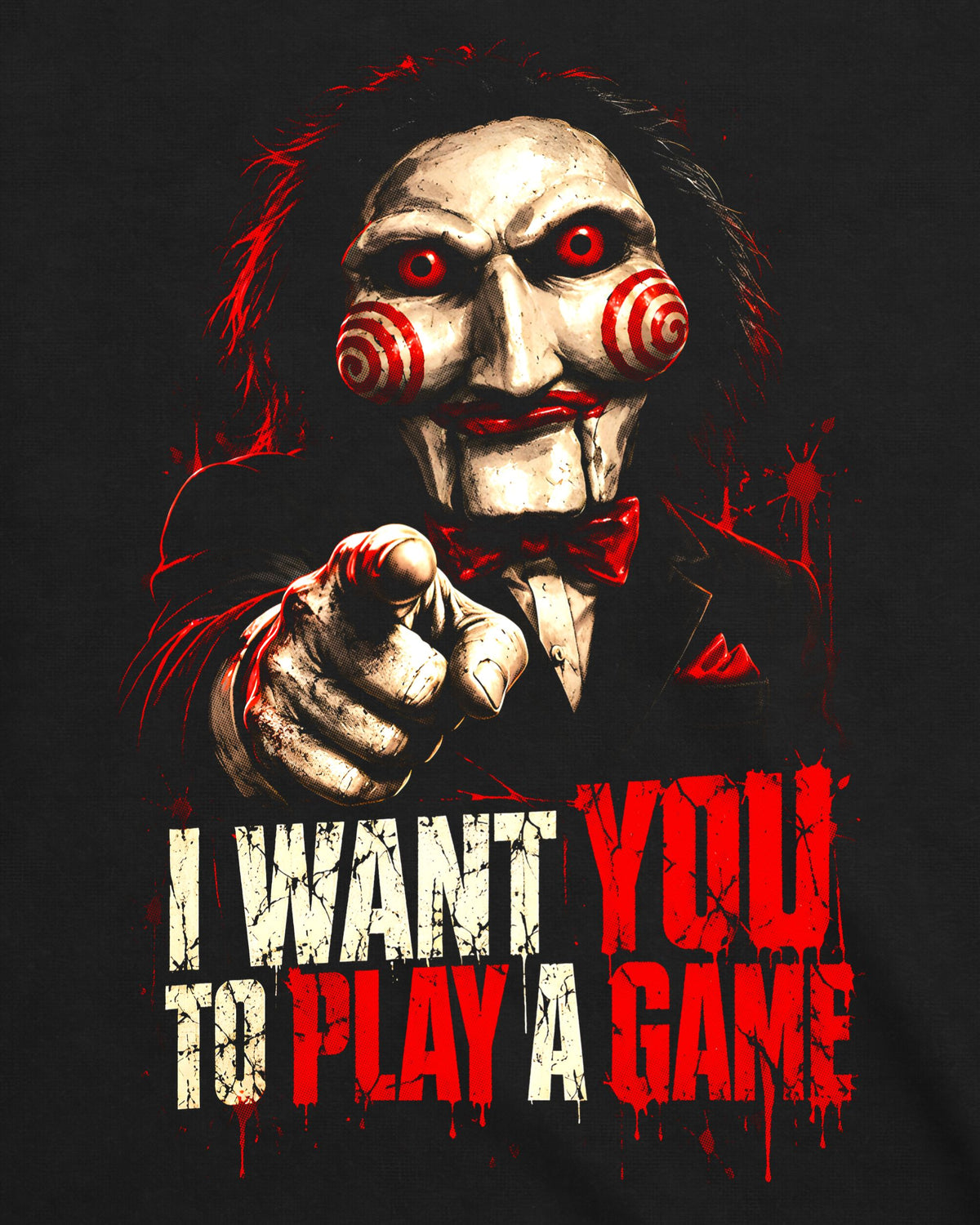 Camiseta Jogos Mortais – I Want You Paródia