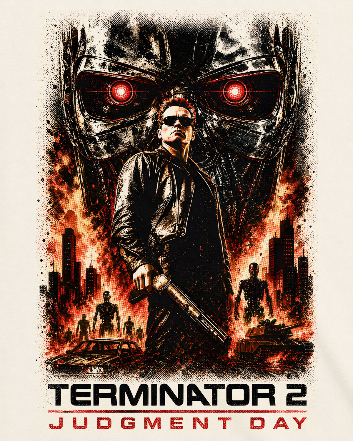 Camiseta Off-White Exterminador do Futuro 2: O Julgamento Final – Bad to the Bone