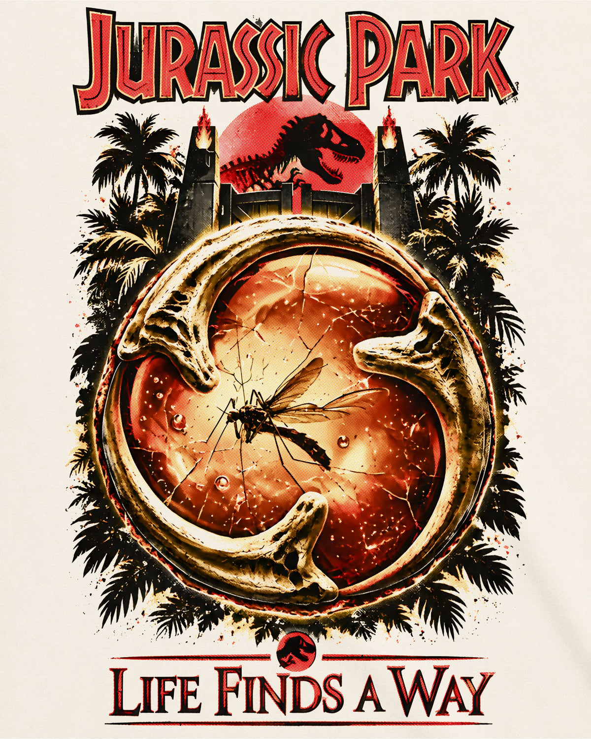 Camiseta Off-White Jurassic Park – Life Finds A Way