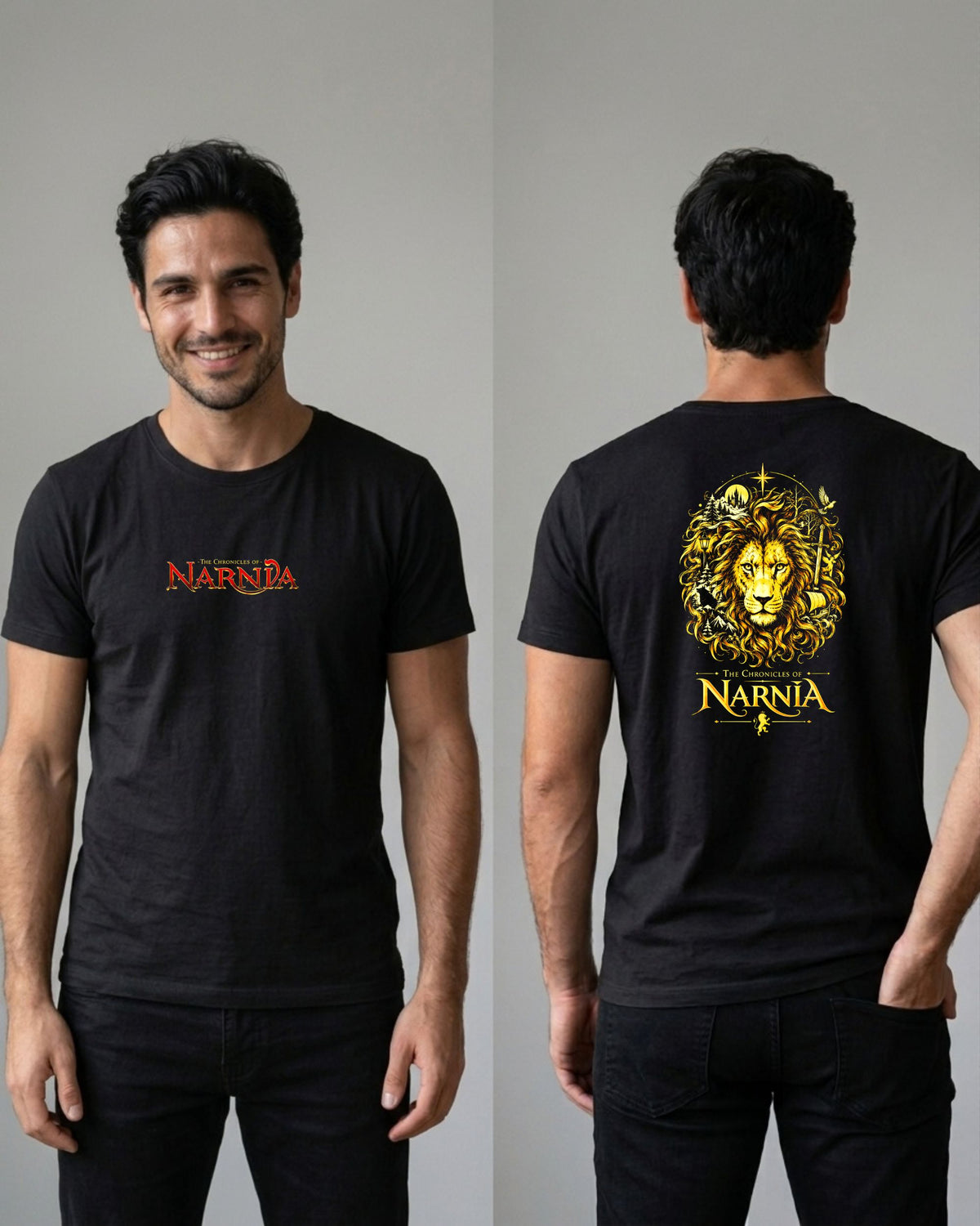 Camiseta Frente e Costas As Crônicas de Narnia – Mane of Secrets