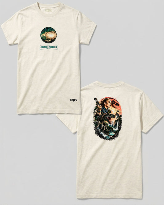 Camiseta Frente e Costas Off-White Jurassic Park – Rebirth
