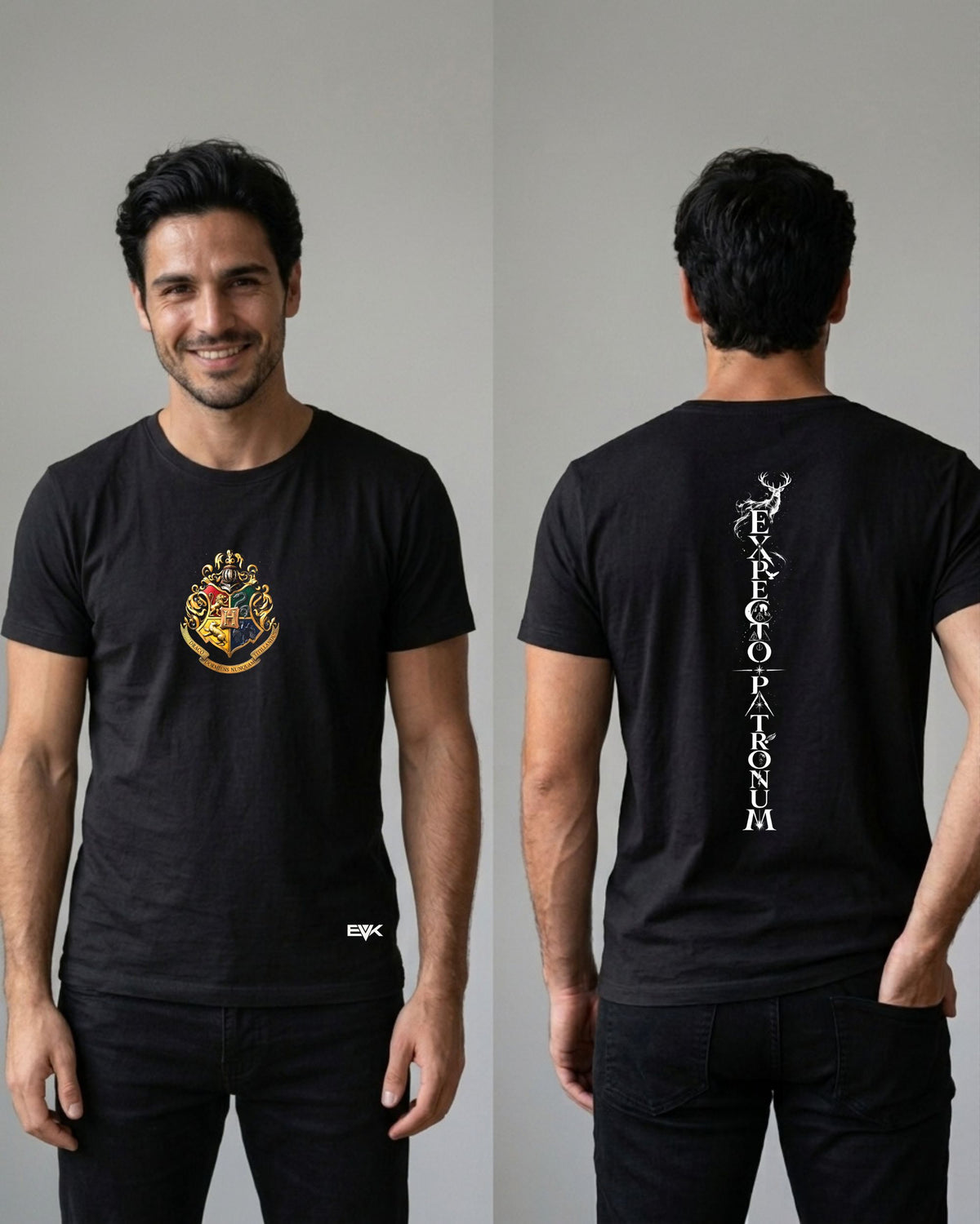 Camiseta Frente e Costas Harry Potter – Minimal Expecto Patronum