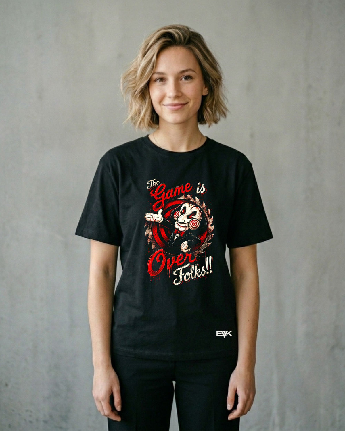 Camiseta Jogos Mortais – The Games Is Over Folks Paródia