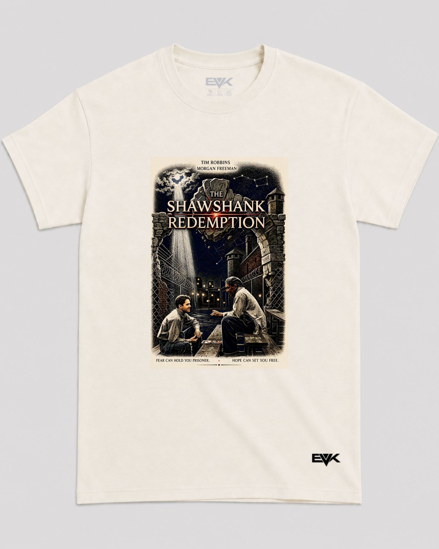 Camiseta Off-White Um Sonho de Liberdade – Fear Can Hold You Prisoner