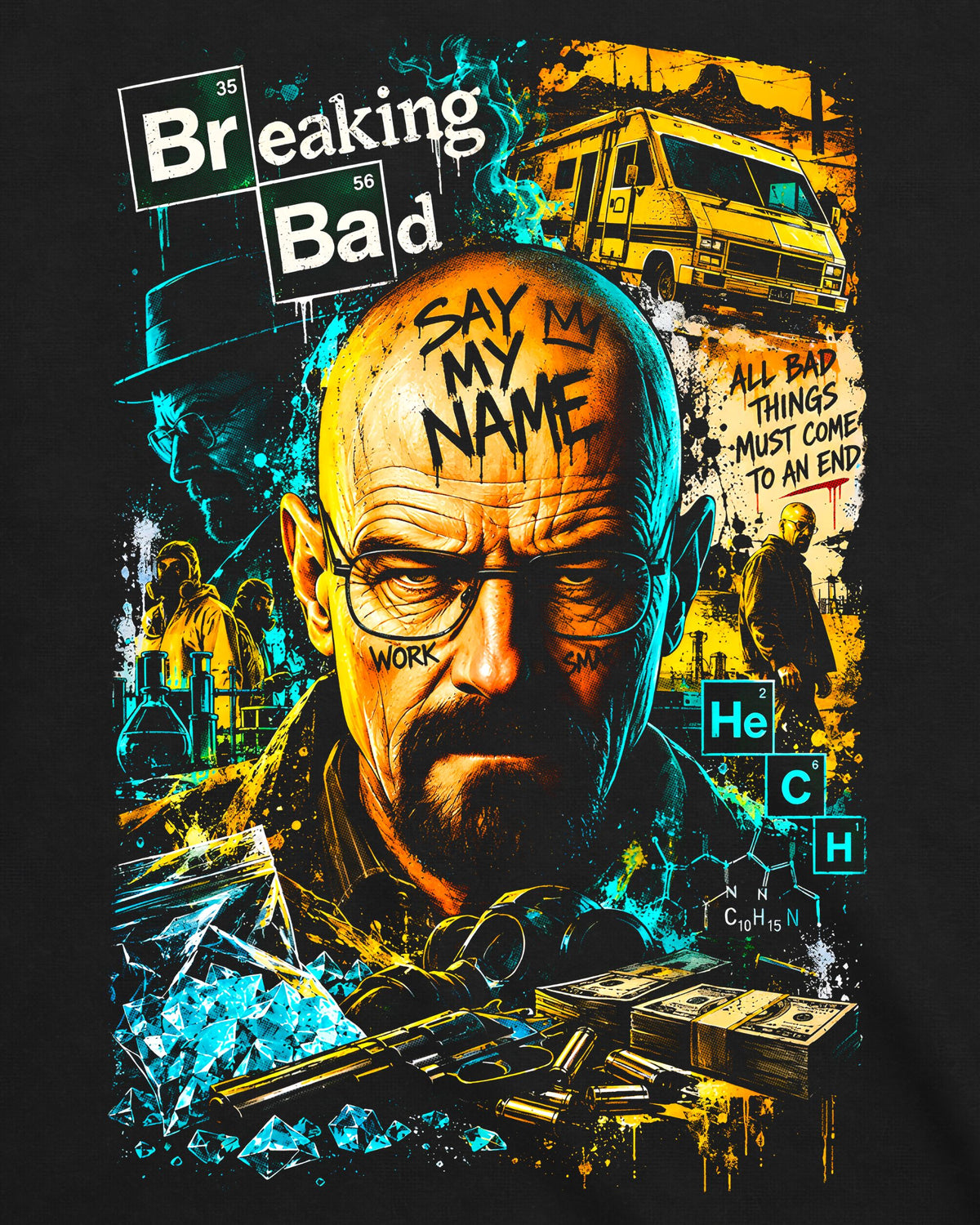 Camiseta Breaking Bad – Heisenberg's Legacy