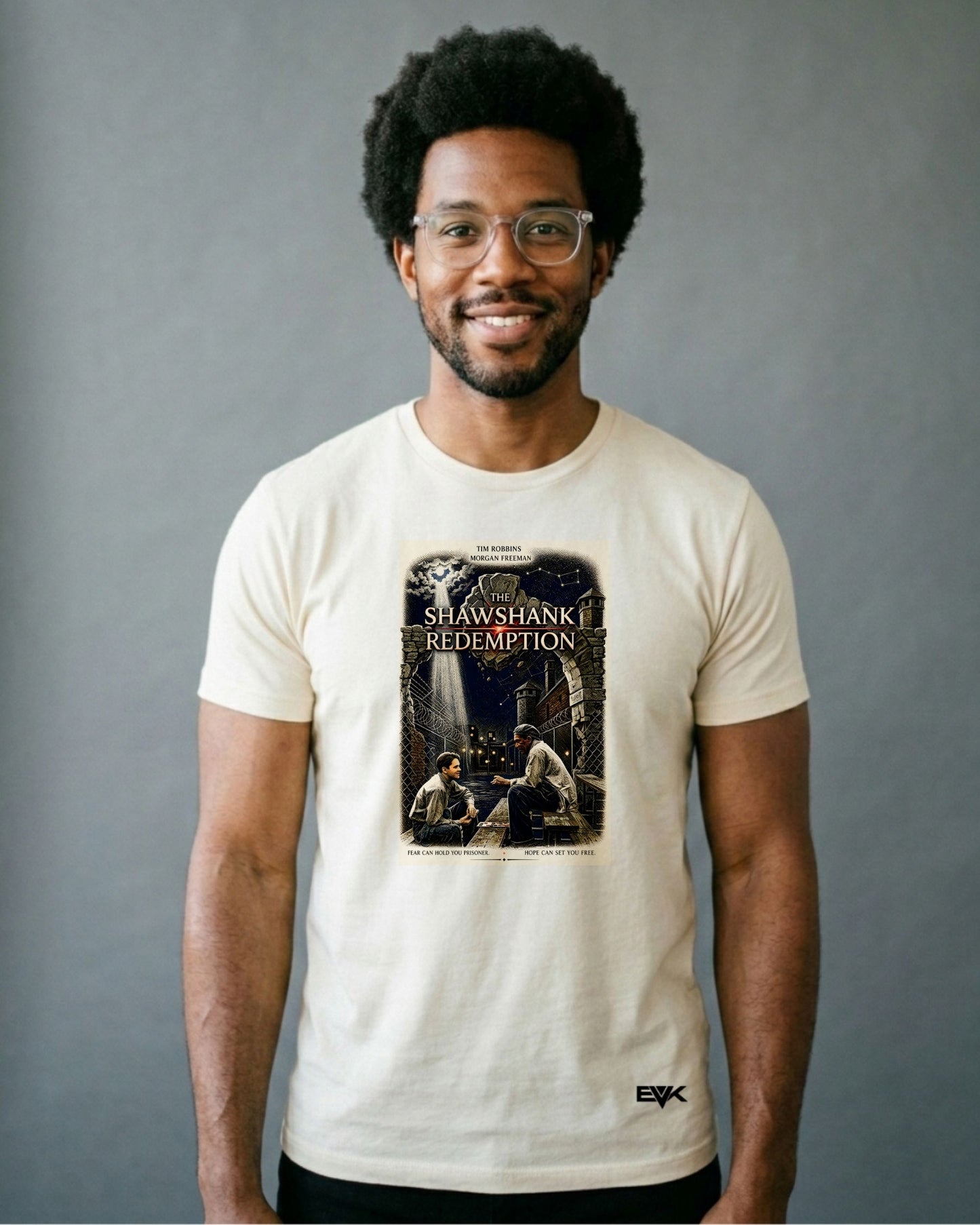 Camiseta Off-White Um Sonho de Liberdade – Fear Can Hold You Prisoner