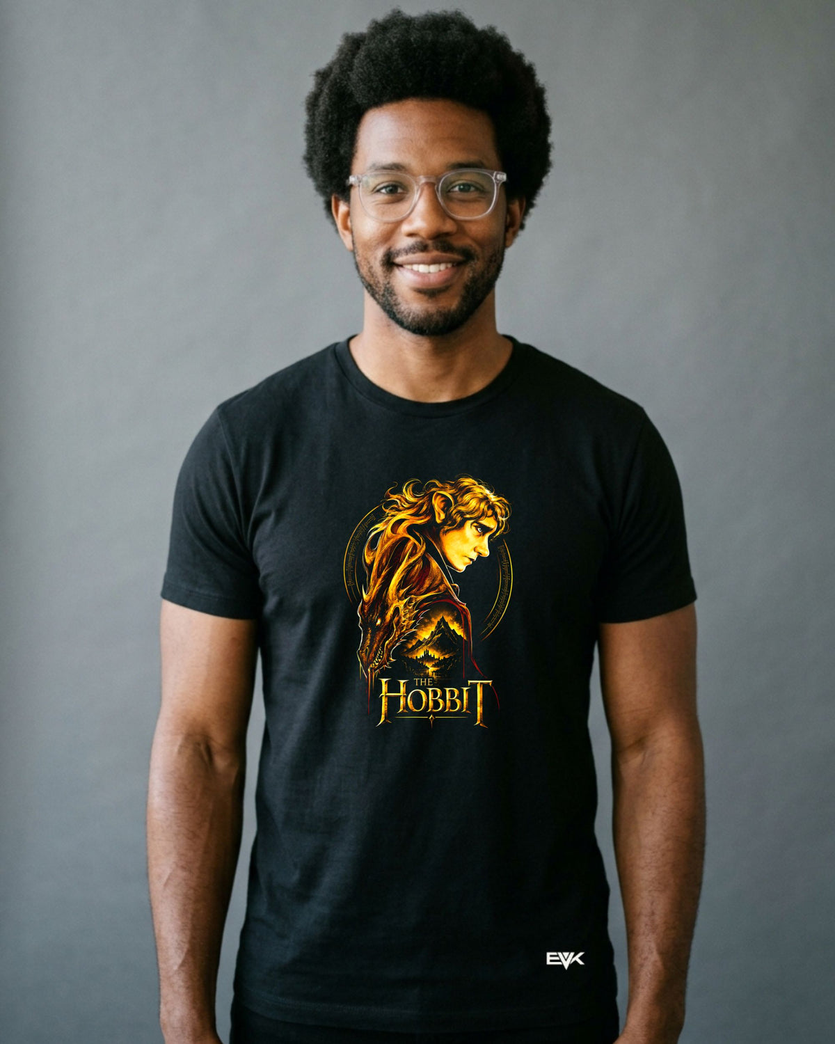 Camiseta O Hobbit – Bilbo and Smaug Profile