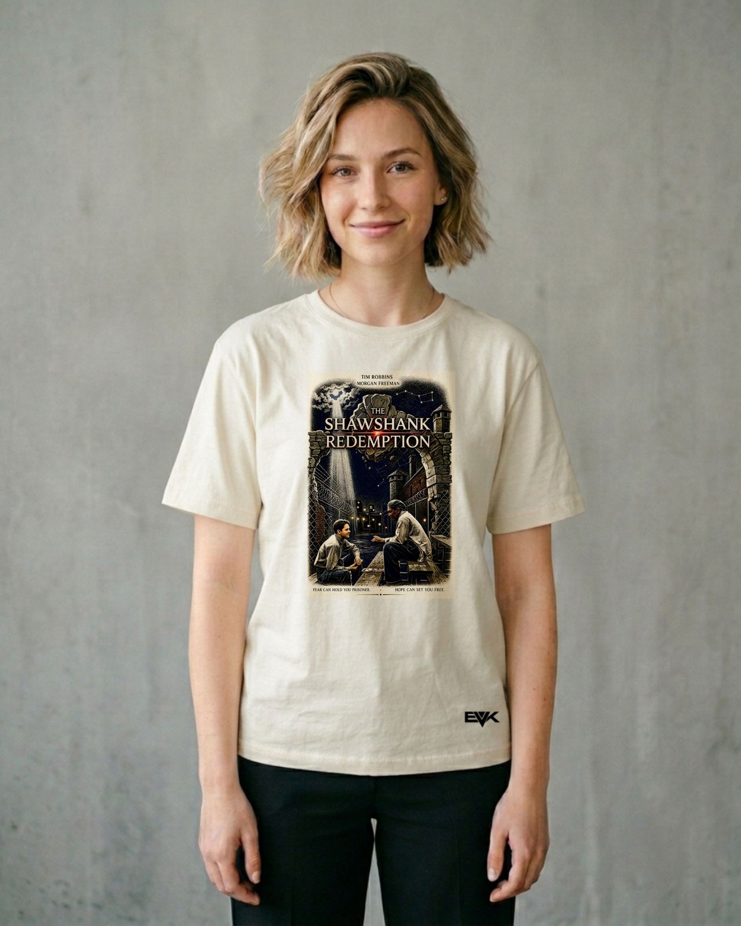 Camiseta Off-White Um Sonho de Liberdade – Fear Can Hold You Prisoner