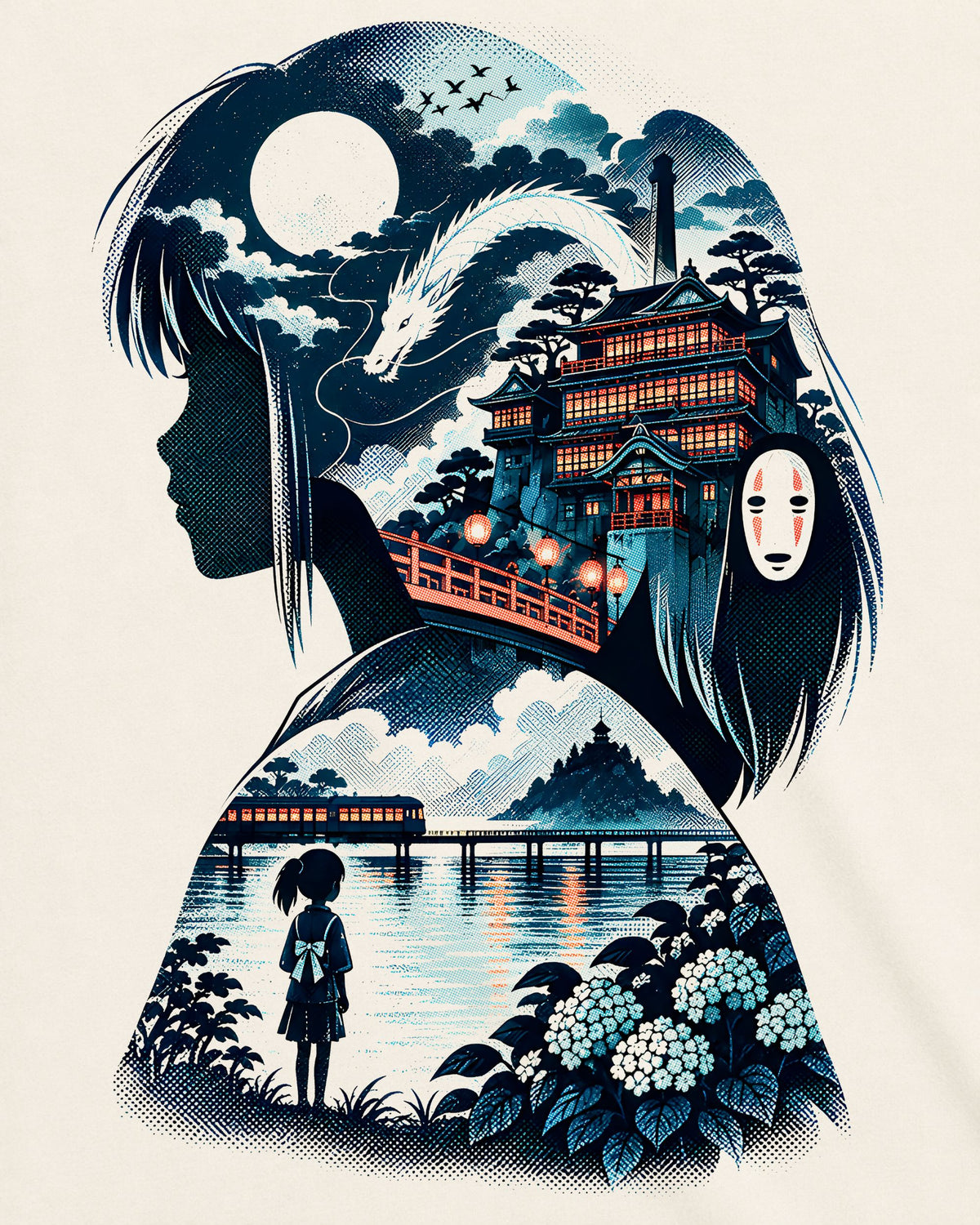 Camiseta Off-White A Viagem de Chihiro – Inside the Spirit World