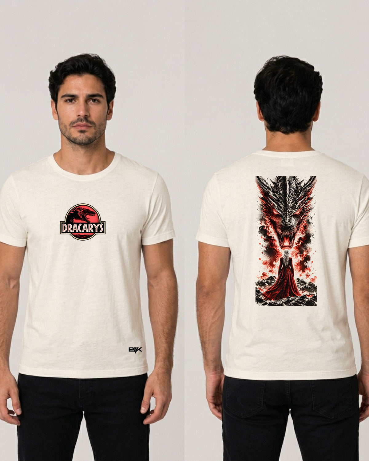 Camiseta Frente e Costas Off-White Game of Thrones – Dracarys