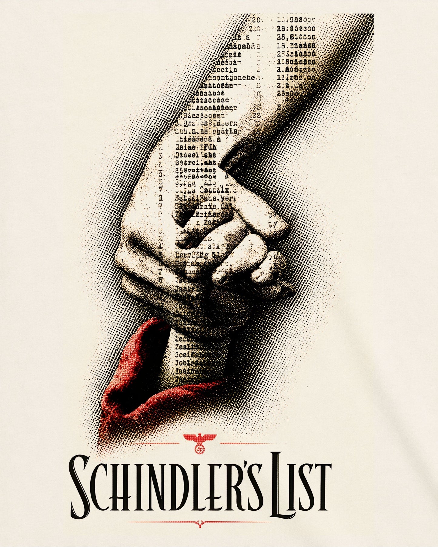 Camiseta Off-White A Lista de Schindler – Schindler's Hand