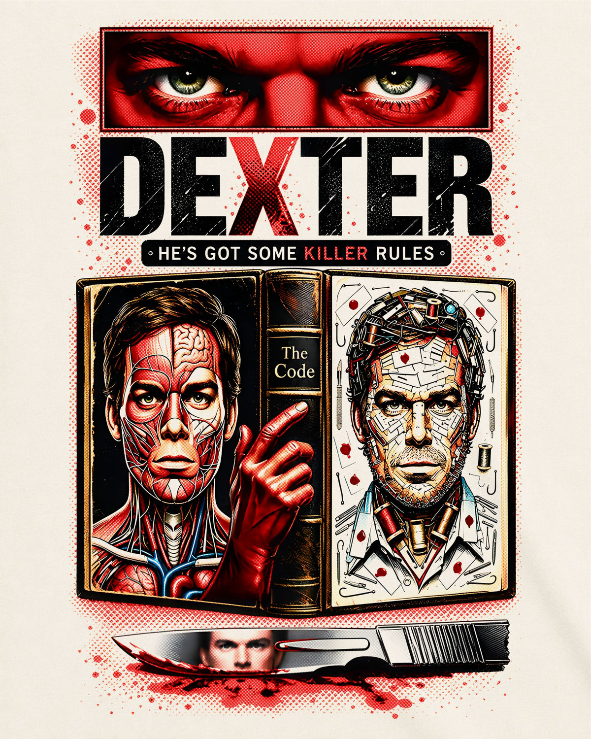 Camiseta Off-White Dexter – The Code of Dexter