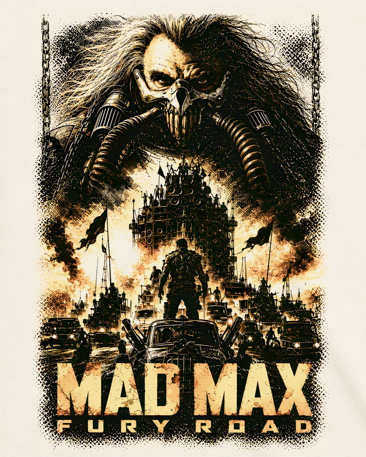 Camiseta Off-White Mad Max: Estrada da Fúria – Doof Wagon Symphony