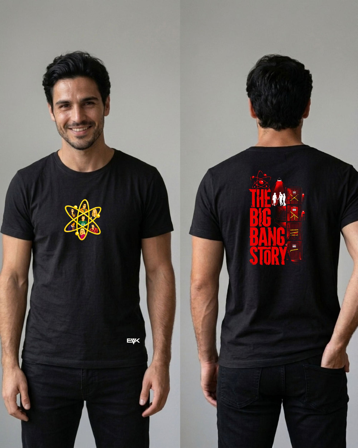 Camiseta Frente e Costas The Big Bang Theory – The Big Bang Story